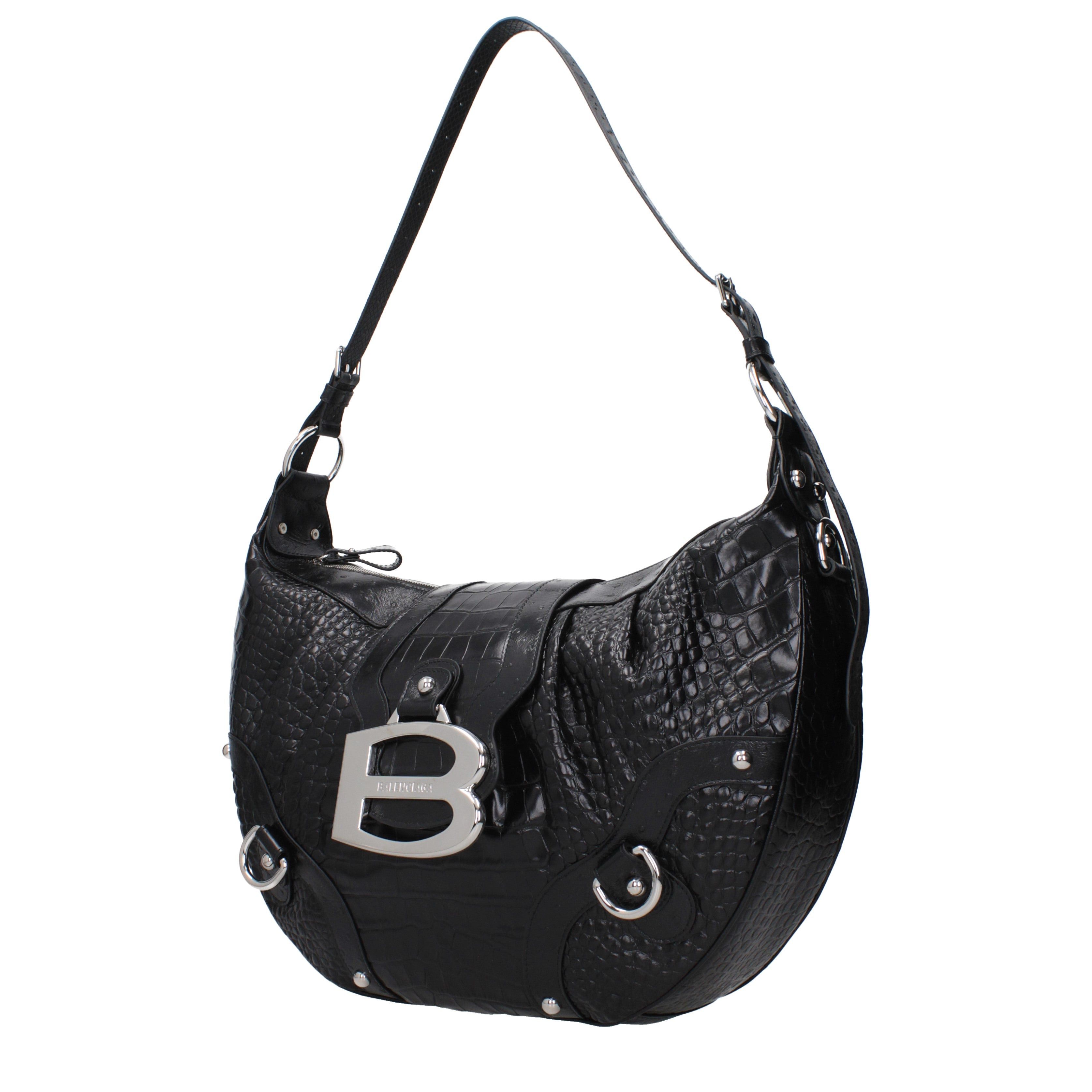 Balenciaga Balenciaga Shoulder Bags Women Leather Black Size ONE SIZE - 2 Thumbnail