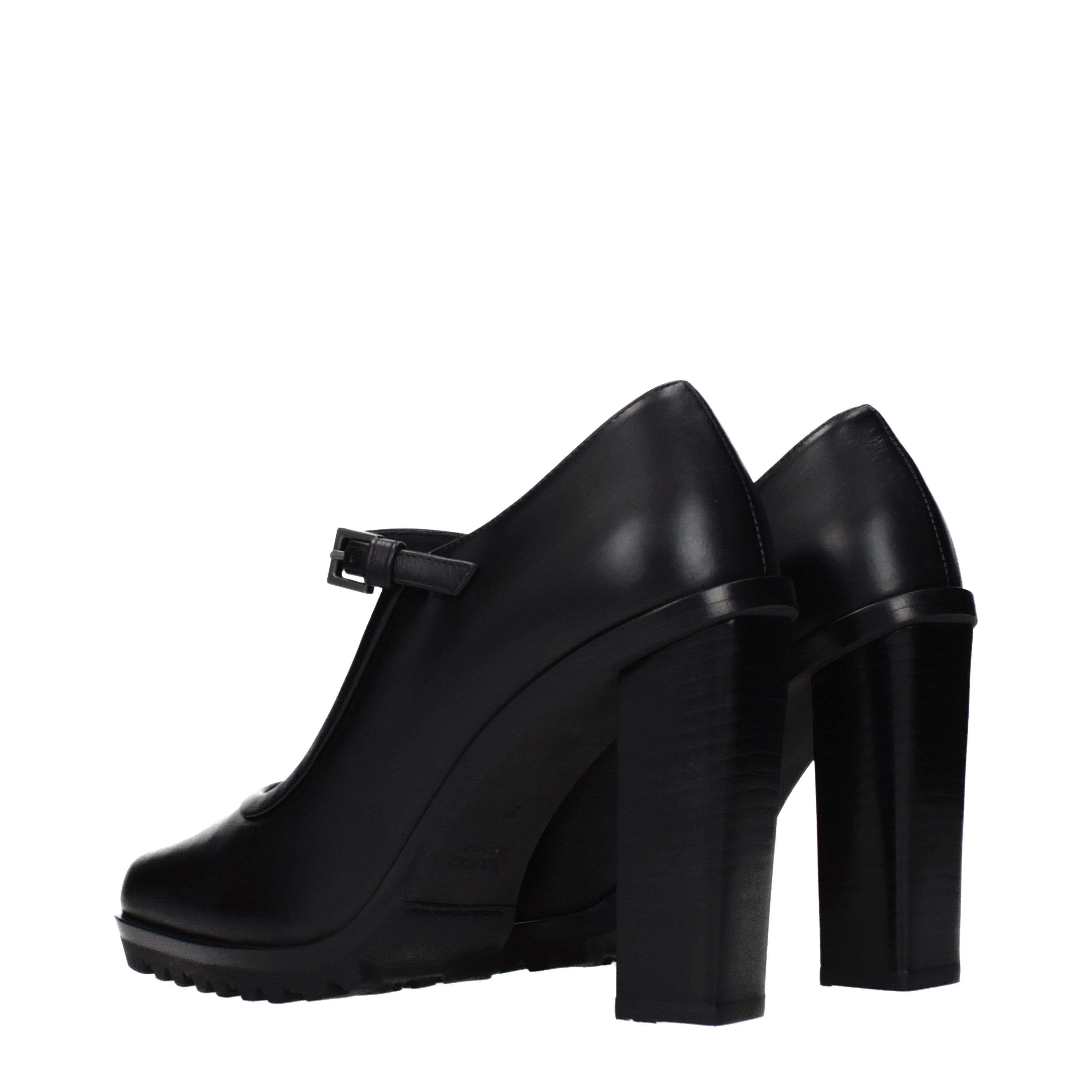 Max Mara Max Mara Pumps Women Leather Black Size ONE SIZE - 4 Thumbnail