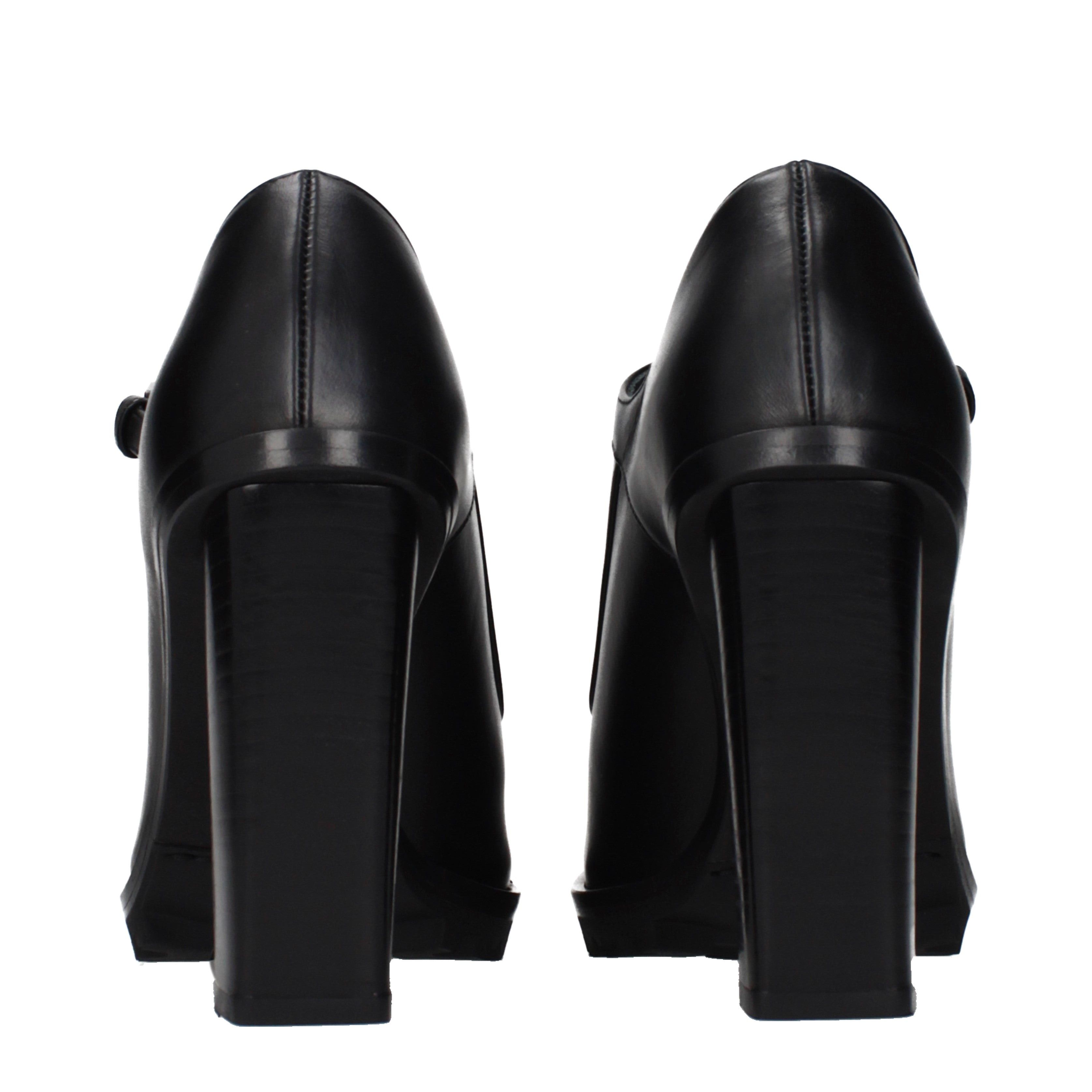Max Mara Max Mara Pumps Women Leather Black Size ONE SIZE - 5 Thumbnail