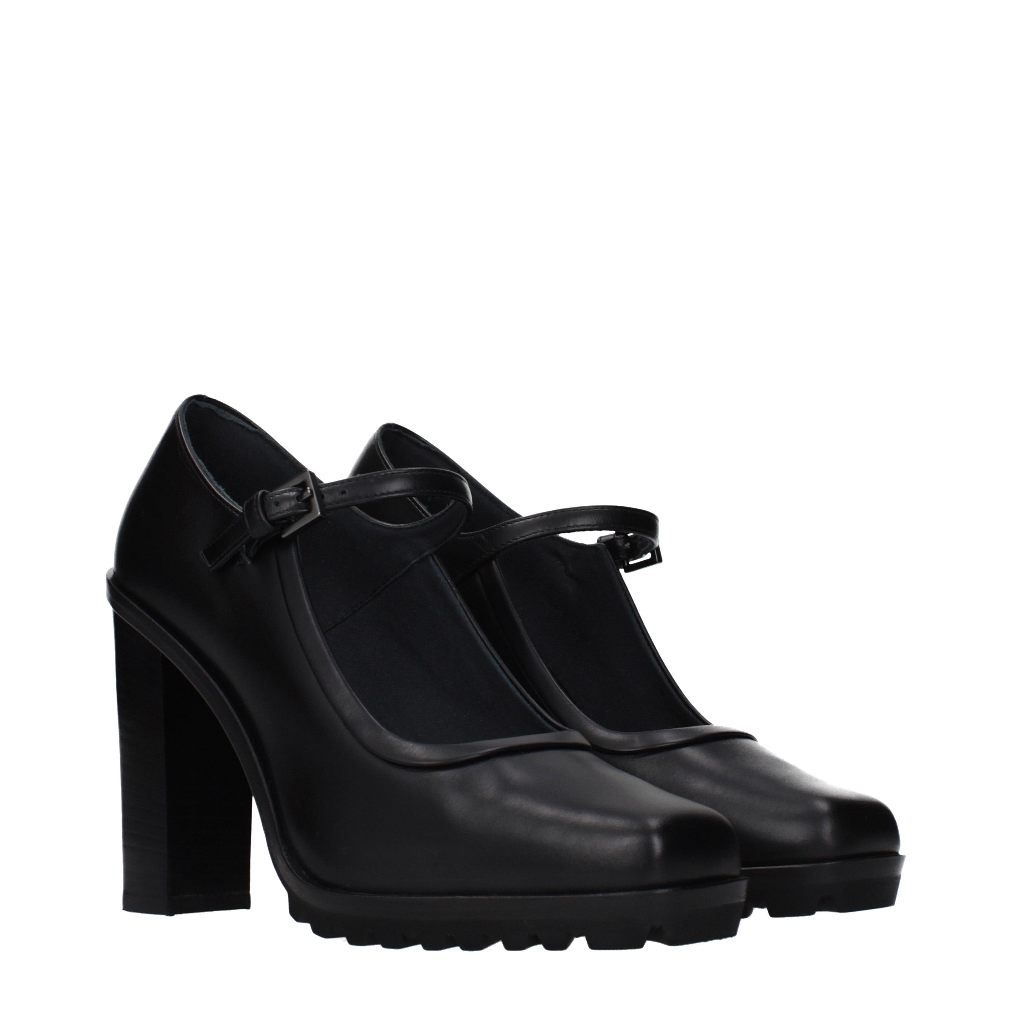 Max Mara Max Mara Pumps Women Leather Black Size ONE SIZE - 2 Thumbnail