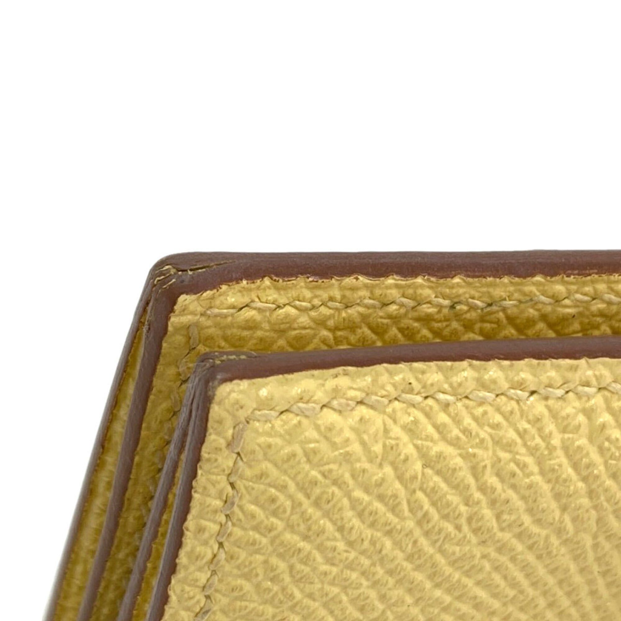 Hermes Hermes Bearn Mini Coin Case, Silver Hardware, Epsom Leather, Women's Size ONE SIZE - 17 Thumbnail