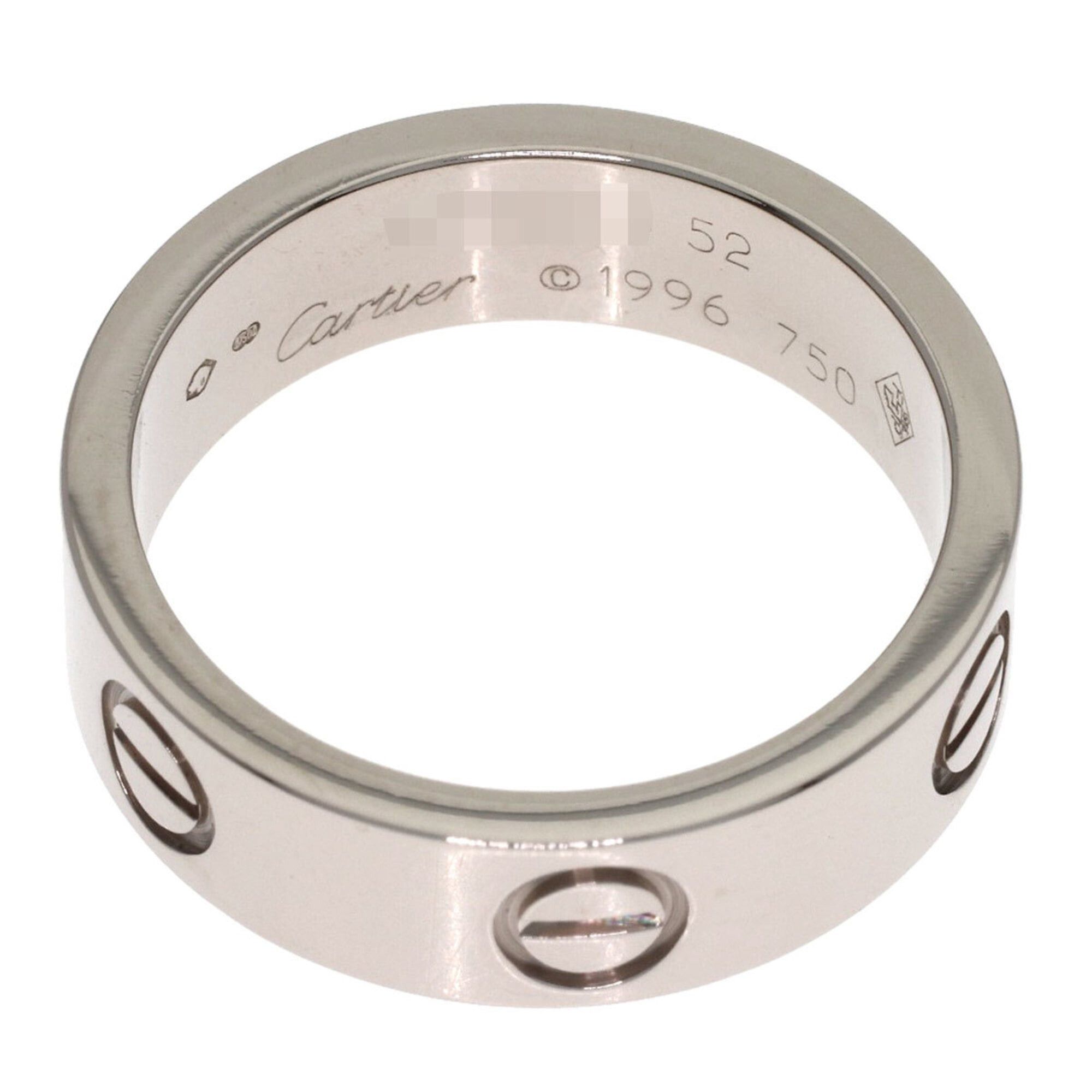 Cartier Cartier Love Ring #52, 18K White Gold, Women's Ring, CARTIER Size ONE SIZE - 4 Thumbnail