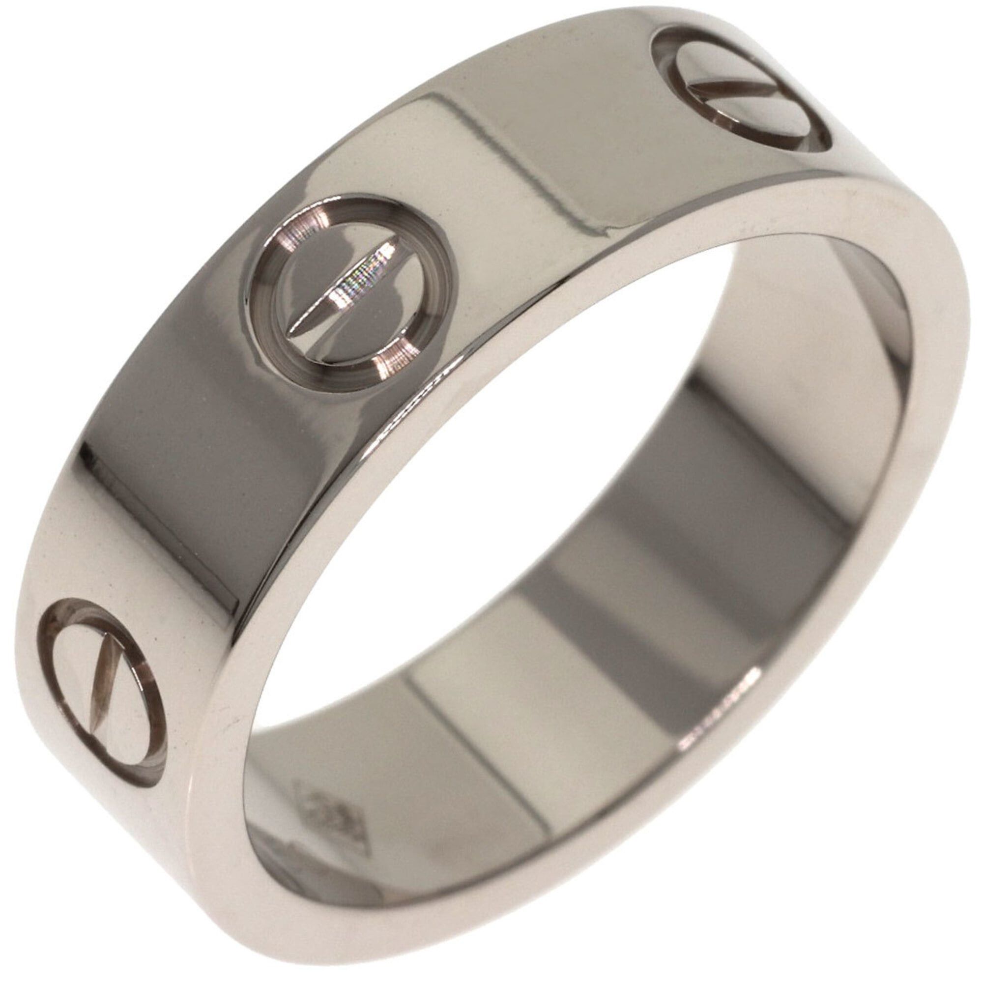Cartier Cartier Love Ring #52, 18K White Gold, Women's Ring, CARTIER Size ONE SIZE - 2 Thumbnail