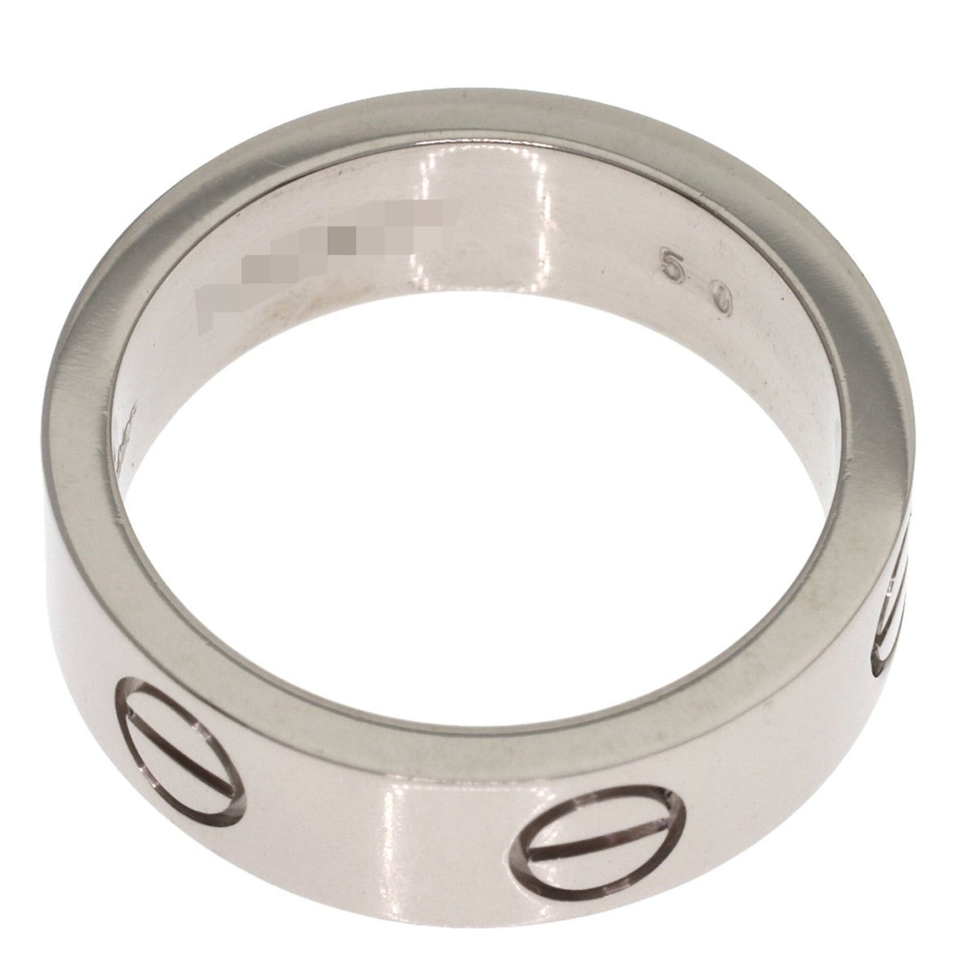 Cartier Cartier Love Ring #50, 18K White Gold, Women's Ring, CARTIER Size ONE SIZE - 4 Thumbnail
