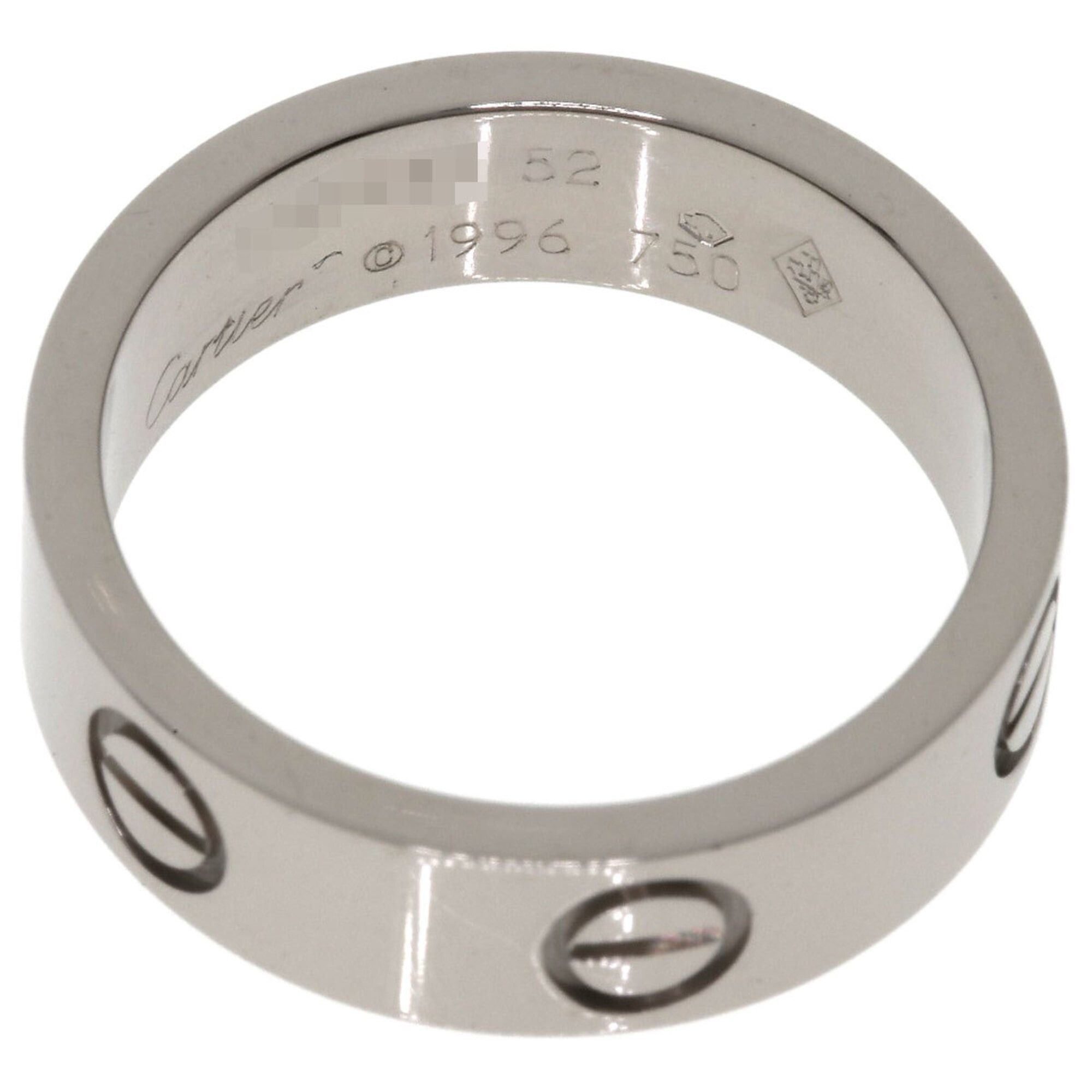 Cartier Cartier Love Ring #52, 18K White Gold, Women's Ring, CARTIER Size ONE SIZE - 4 Thumbnail