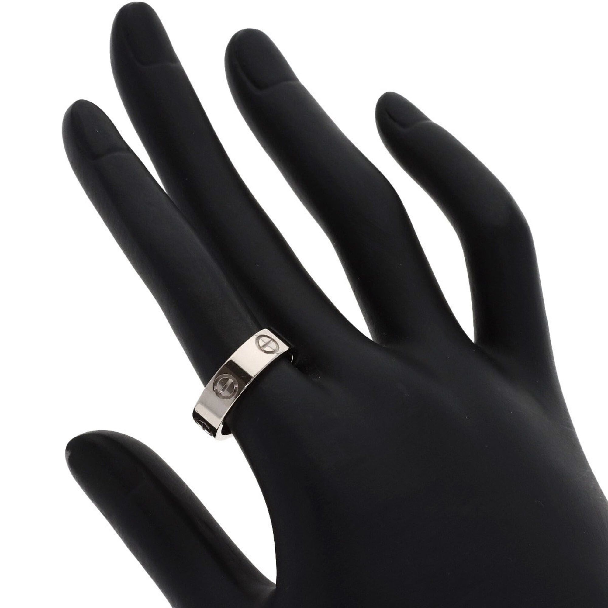 Cartier Cartier Love Ring #53, 18K White Gold, Women's Ring, CARTIER Size ONE SIZE - 5 Thumbnail