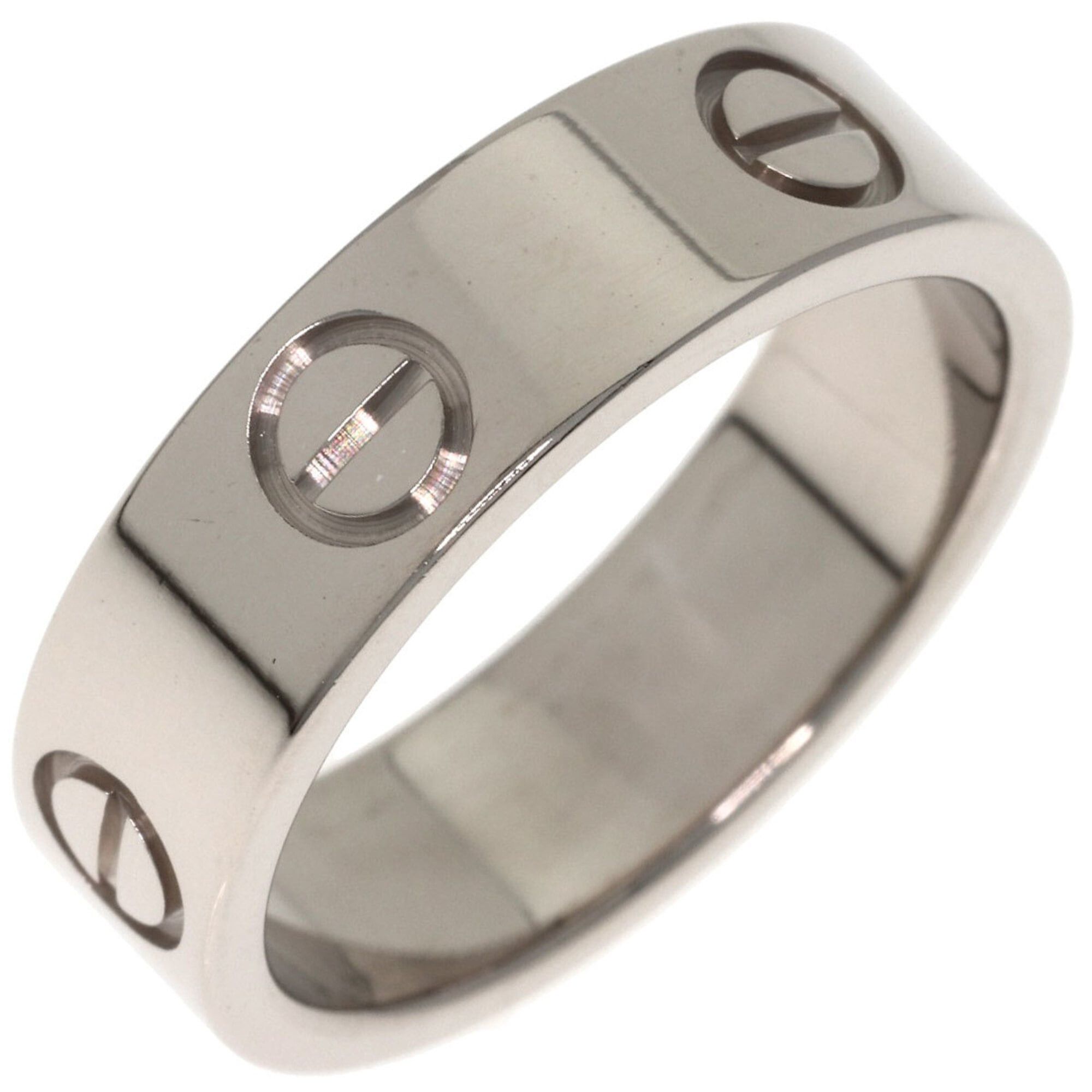 Cartier Cartier Love Ring #53, 18K White Gold, Women's Ring, CARTIER Size ONE SIZE - 2 Thumbnail