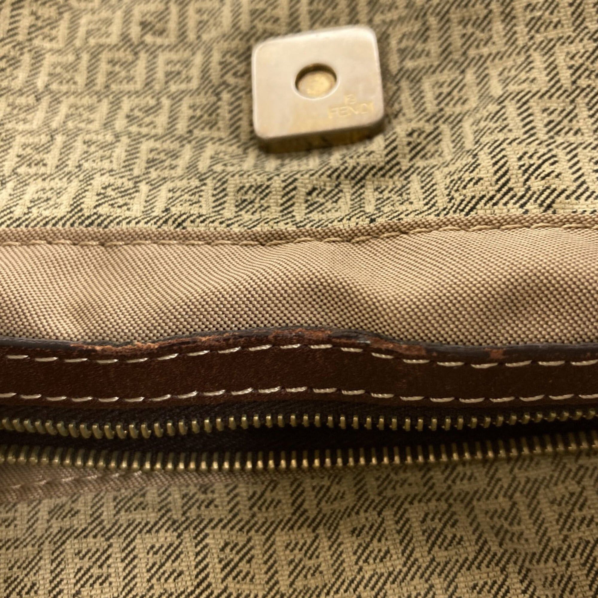 Fendi Fendi Zucchino Tote Bag Canvas Women's FENDI Size ONE SIZE - 13 Thumbnail