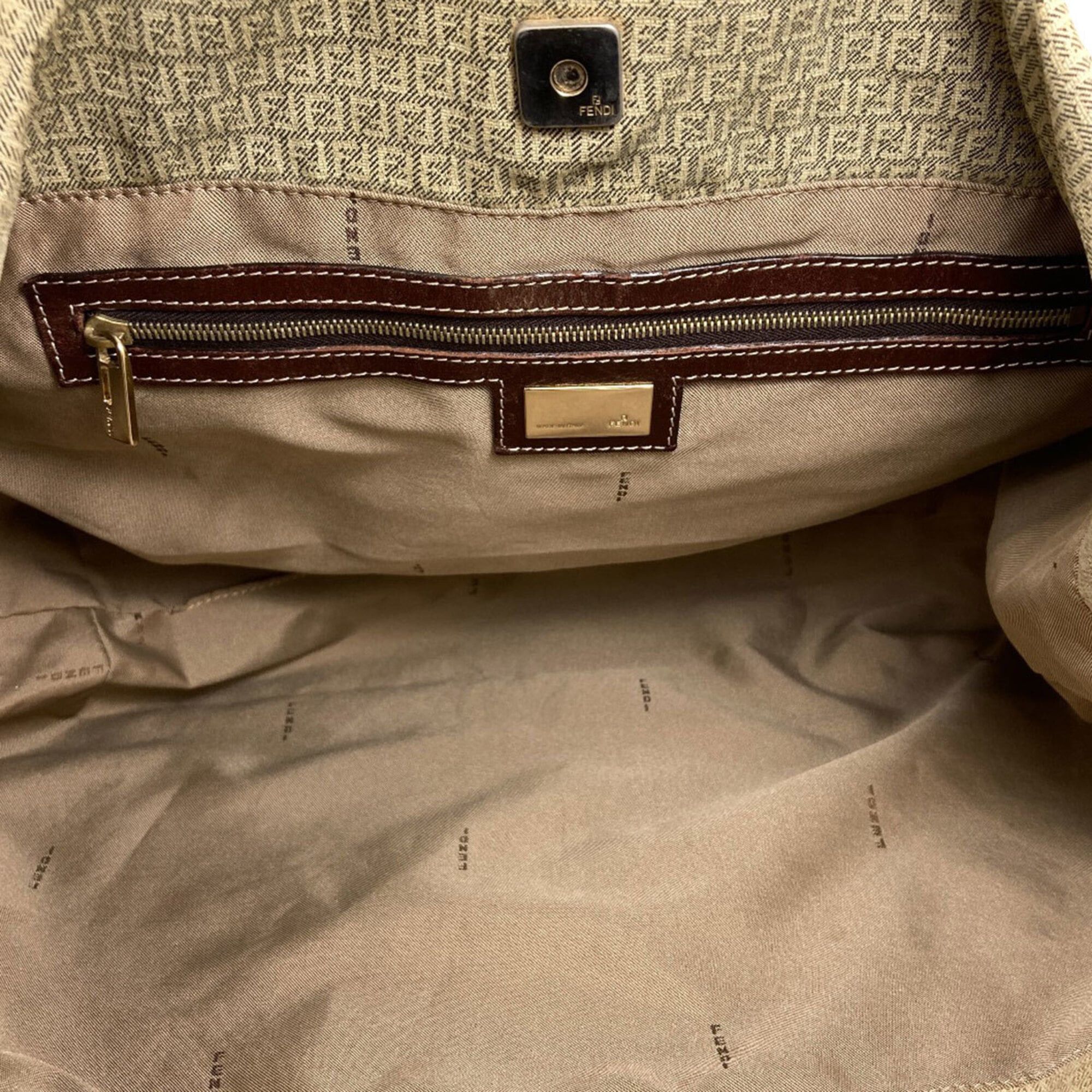 Fendi Fendi Zucchino Tote Bag Canvas Women's FENDI Size ONE SIZE - 5 Thumbnail