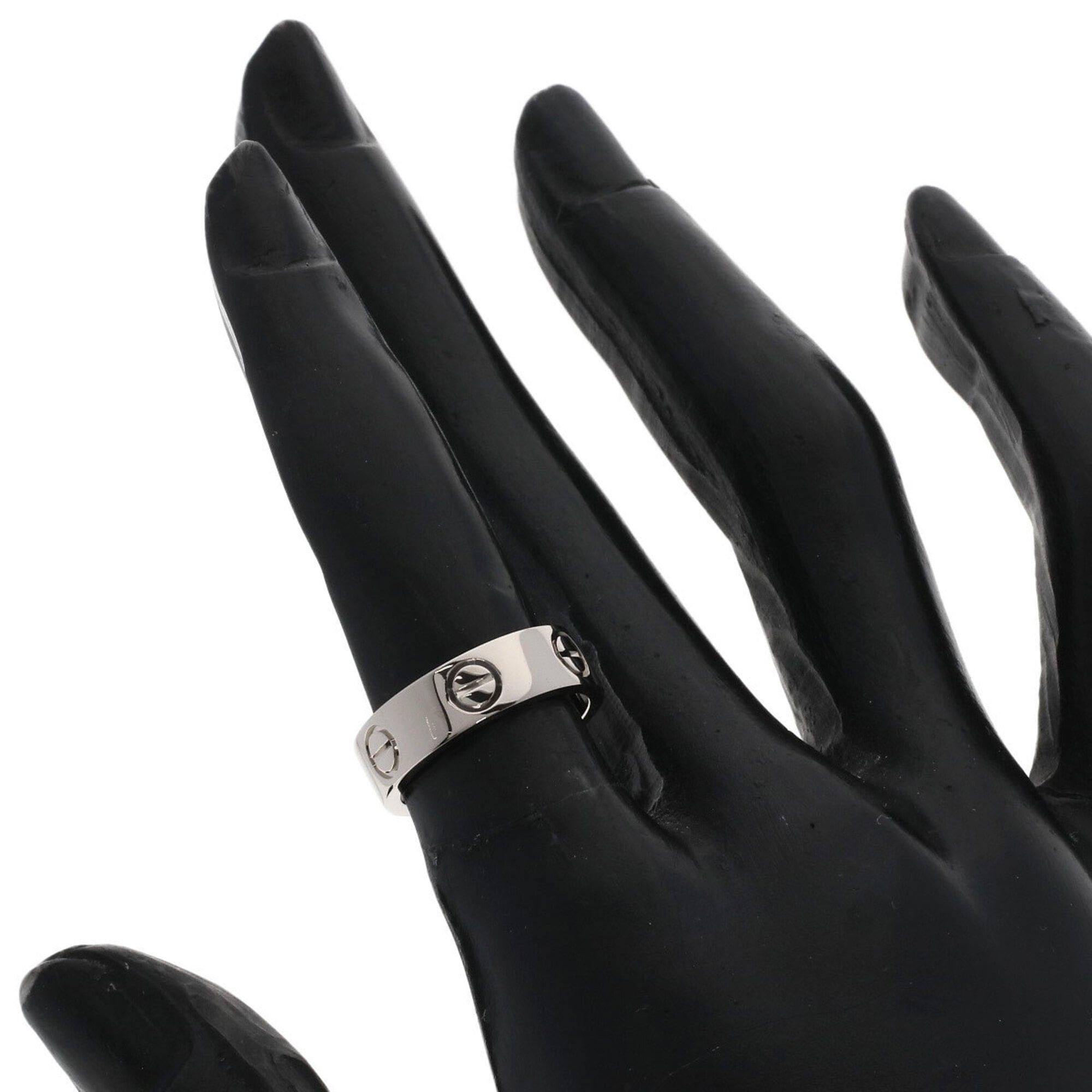 Cartier Cartier Love Ring #48, 18K White Gold, Women's Ring, CARTIER Size ONE SIZE - 5 Thumbnail