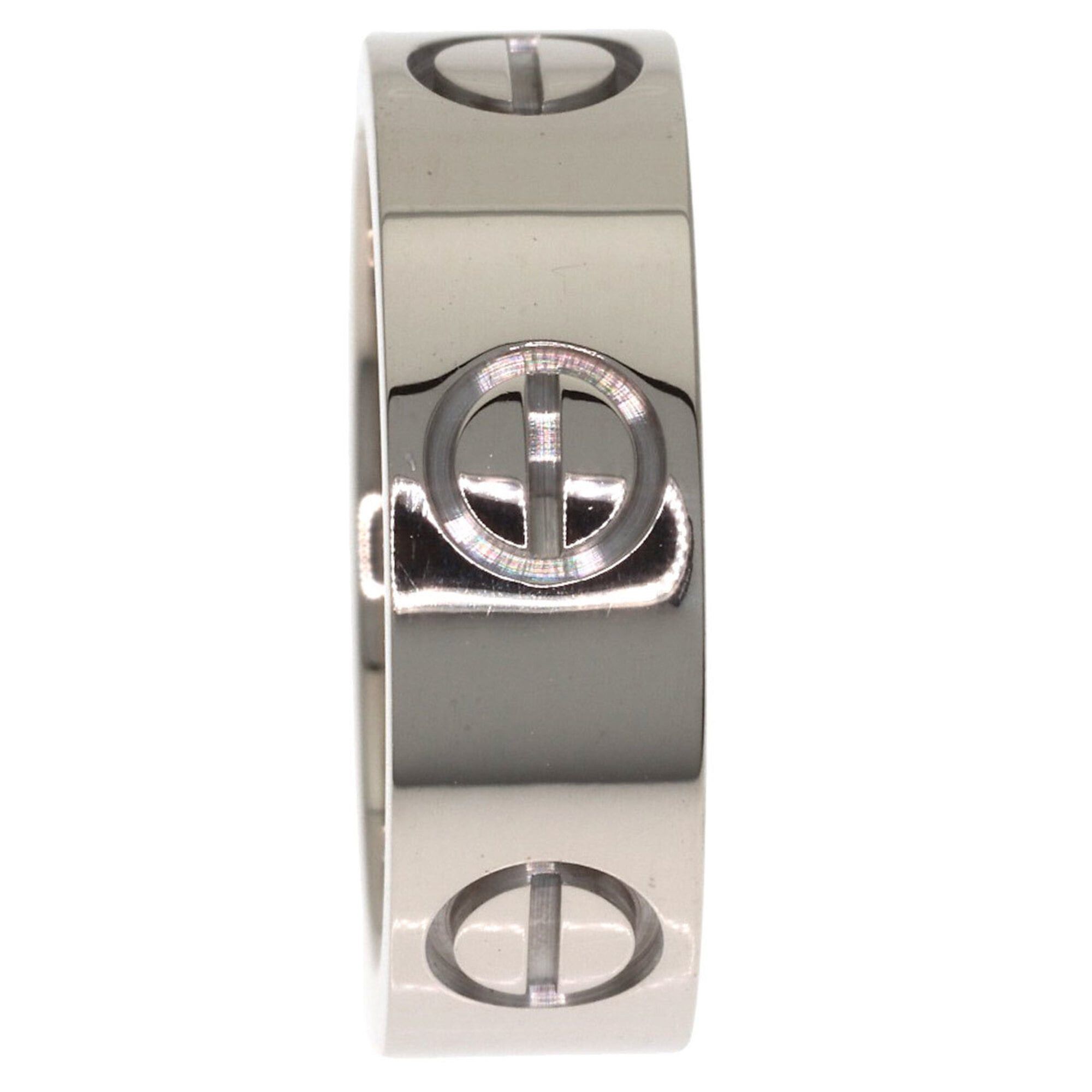 Cartier Cartier Love Ring #47, 18K White Gold, Women's Ring, CARTIER Size ONE SIZE - 3 Thumbnail