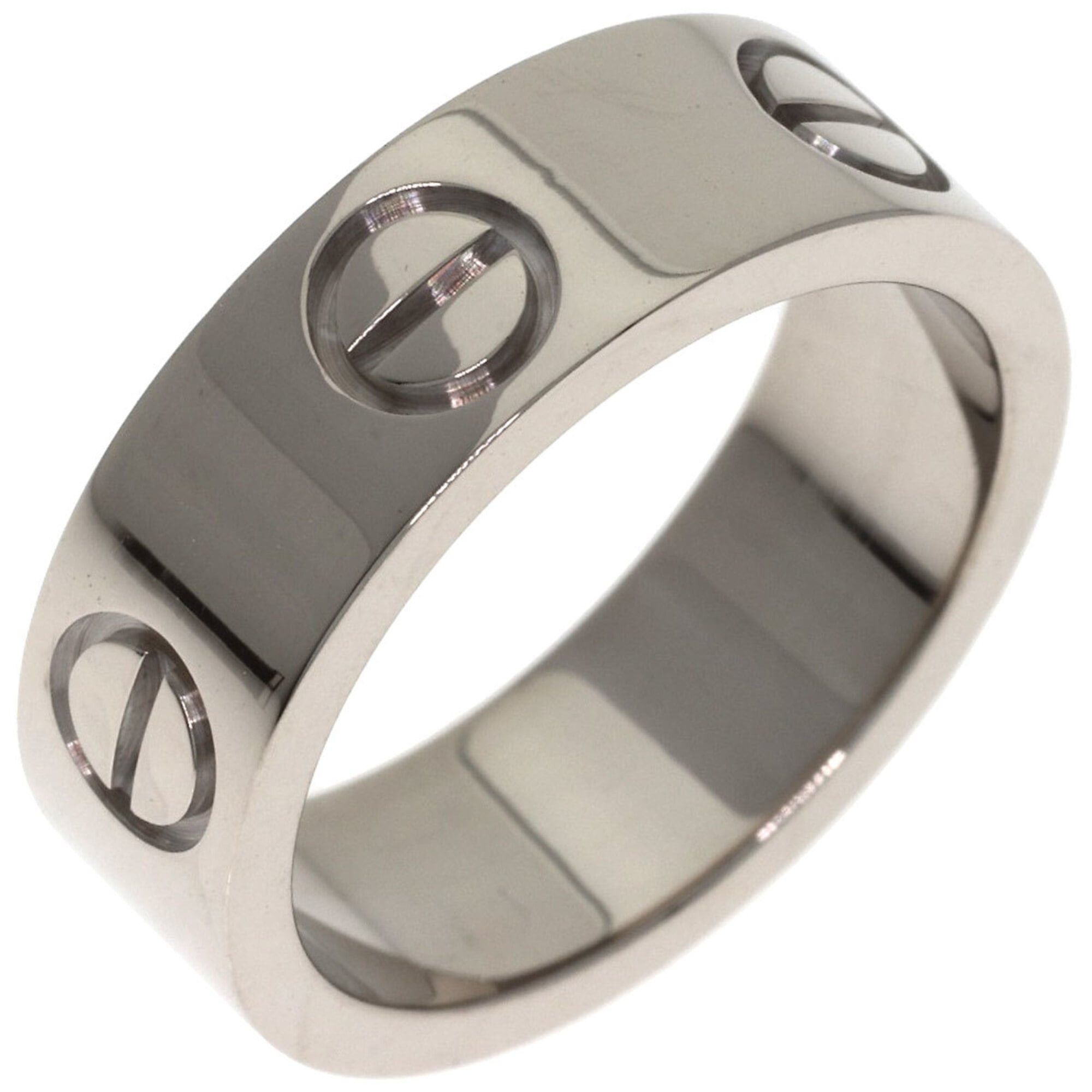 Cartier Cartier Love Ring #47, 18K White Gold, Women's Ring, CARTIER Size ONE SIZE - 2 Thumbnail