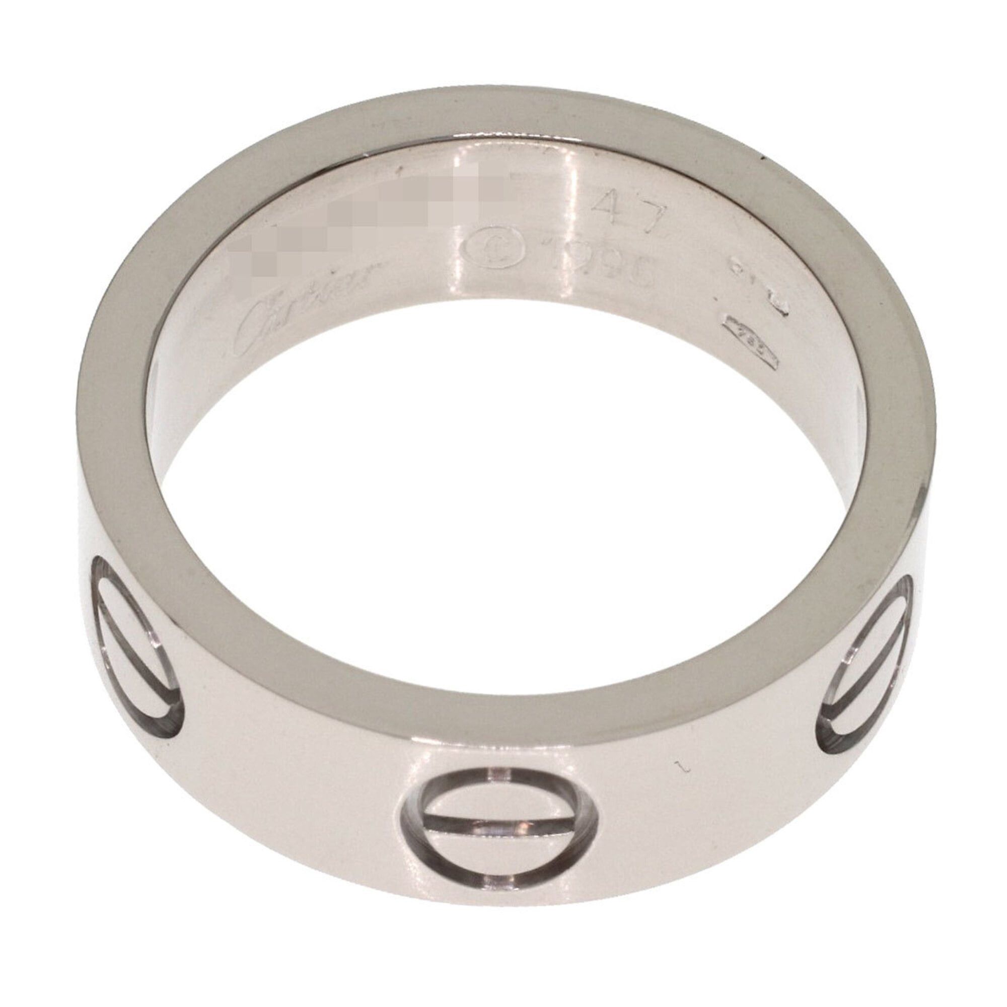 Cartier Cartier Love Ring #47, 18K White Gold, Women's Ring, CARTIER Size ONE SIZE - 4 Thumbnail