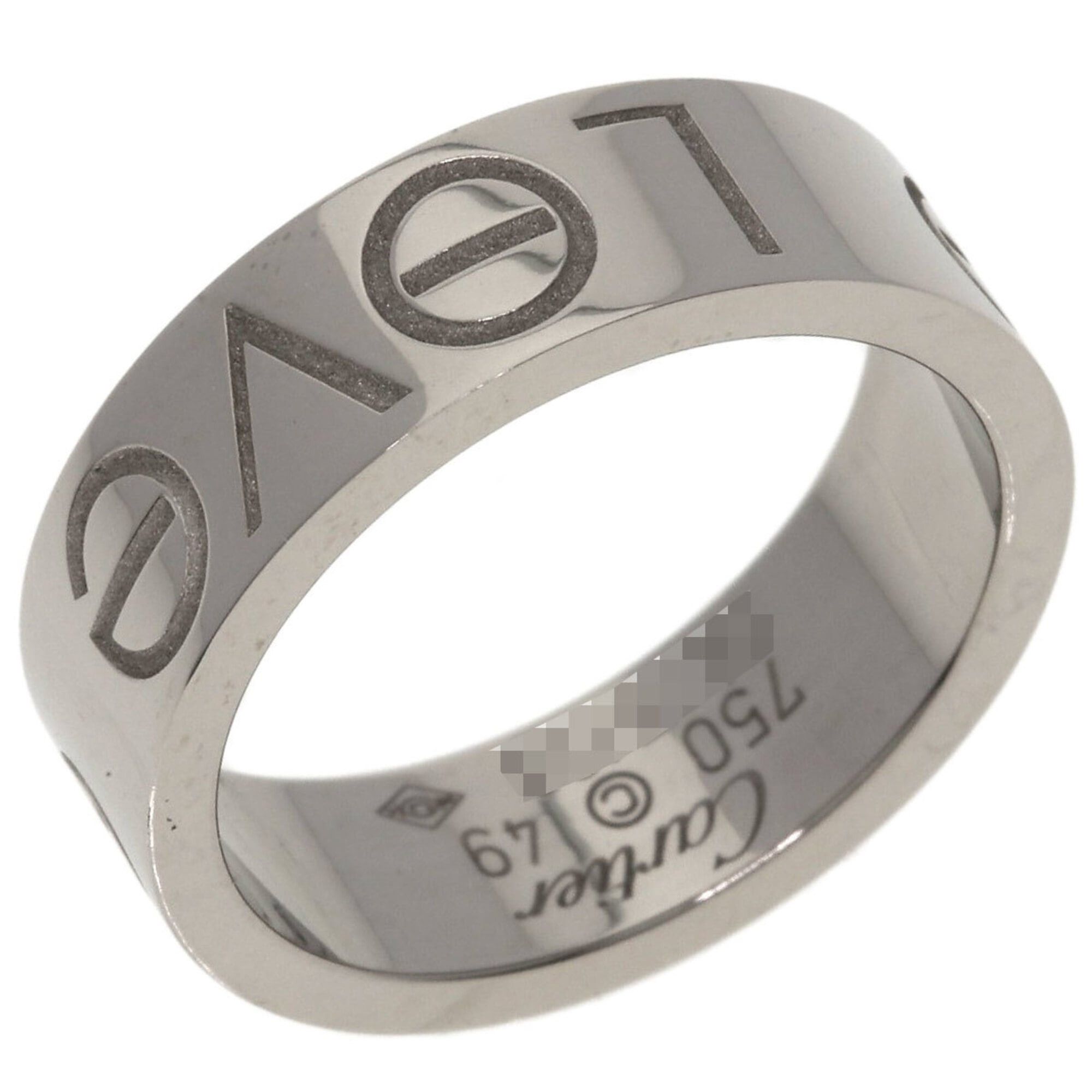 Cartier Cartier Love Ring, 2006 Christmas Limited Edition, #49, 18K White Gold, Women's CARTIER Size ONE SIZE - 2 Thumbnail