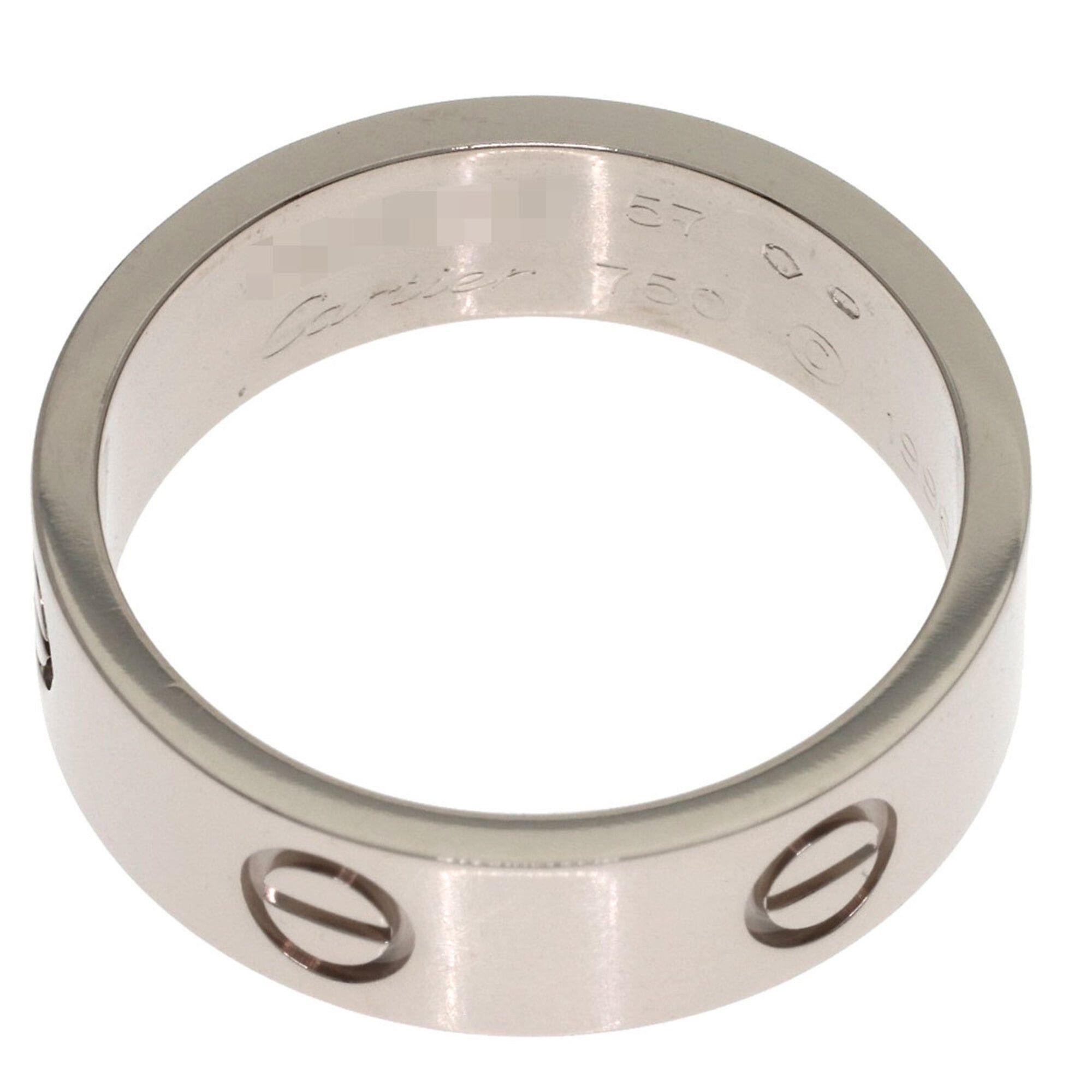 Cartier Cartier Love Ring #57, 18K White Gold, Women's Ring, CARTIER Size ONE SIZE - 4 Thumbnail