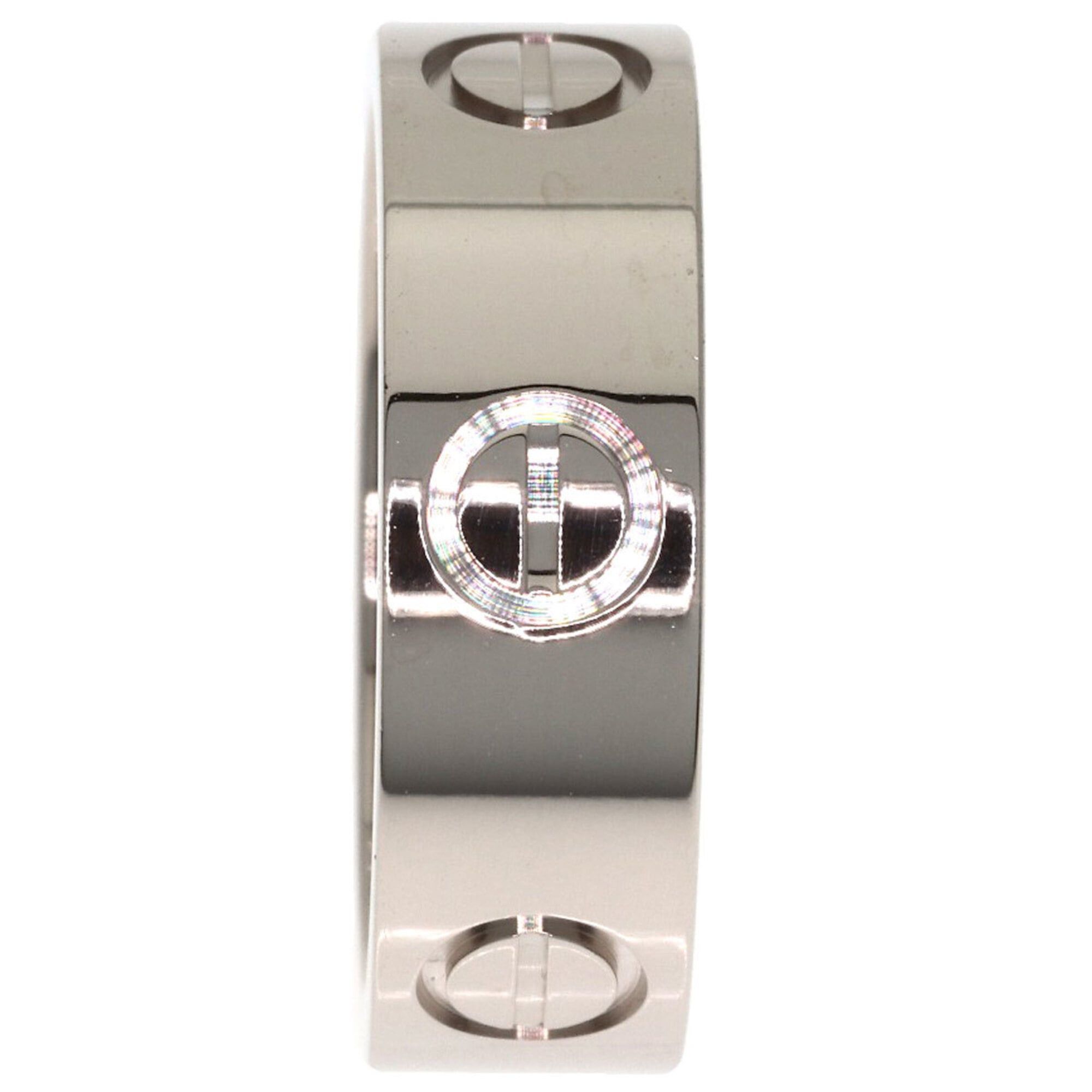 Cartier Cartier Love Ring #48, 18K White Gold, Women's Ring, CARTIER Size ONE SIZE - 3 Thumbnail