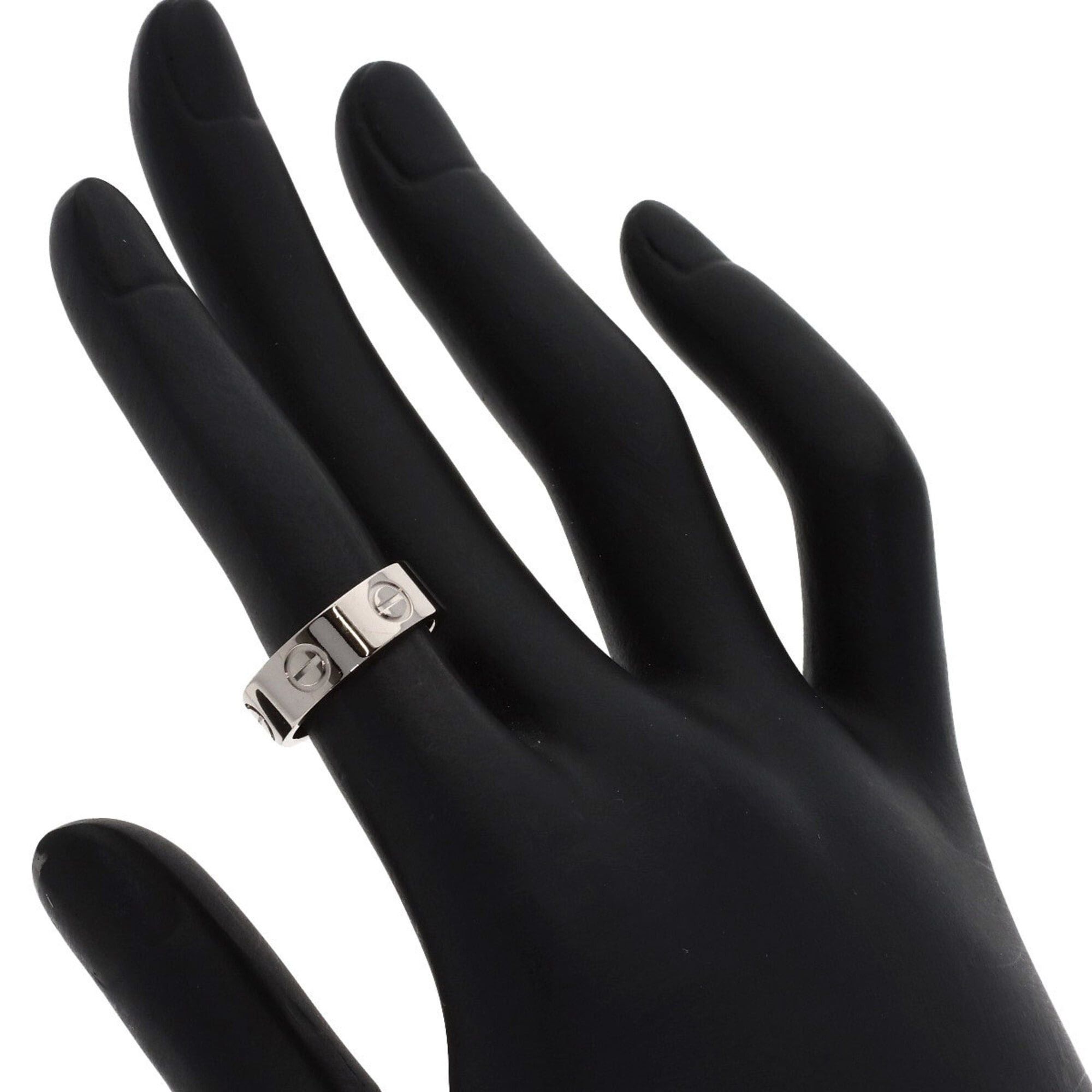Cartier Cartier Love Ring #48, 18K White Gold, Women's Ring, CARTIER Size ONE SIZE - 5 Thumbnail