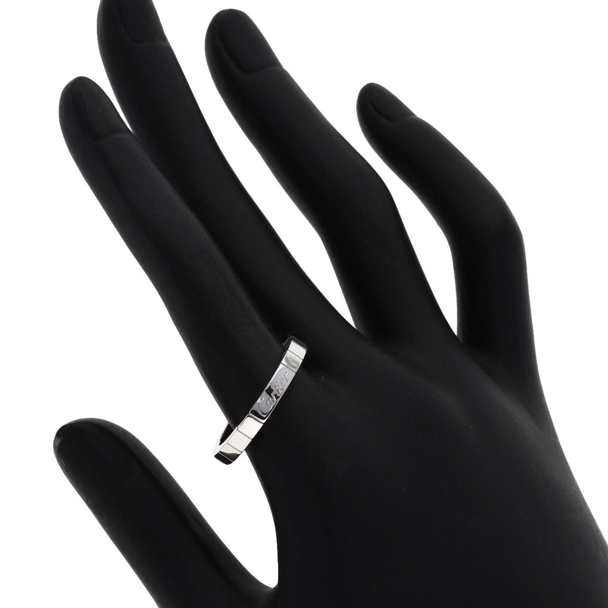 Cartier Cartier Lanieres #58 Ring, 18K White Gold, Women's, CARTIER Size ONE SIZE - 5 Thumbnail