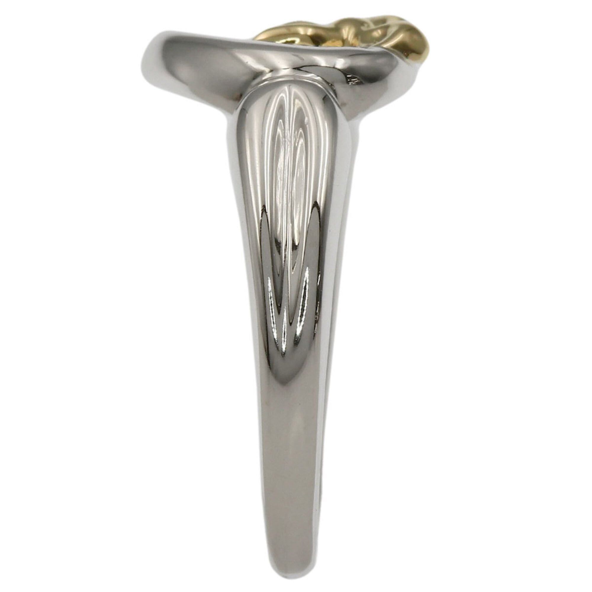 Tiffany & Co. Tiffany & Co. Heart with Bow Ring, Silver/18K Yellow Gold, Women's. Size ONE SIZE - 3 Thumbnail