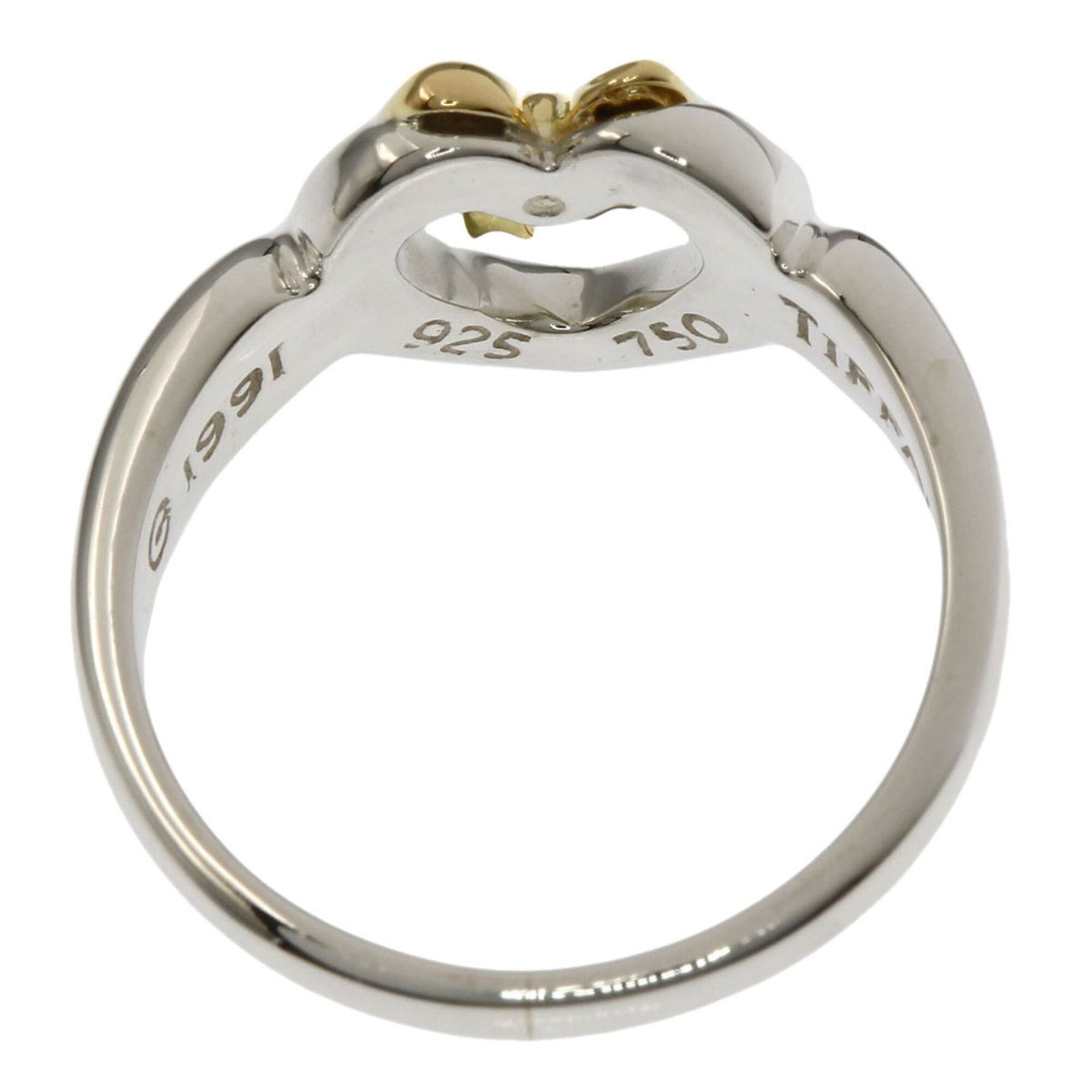 Tiffany & Co. Tiffany & Co. Heart with Bow Ring, Silver/18K Yellow Gold, Women's. Size ONE SIZE - 4 Thumbnail
