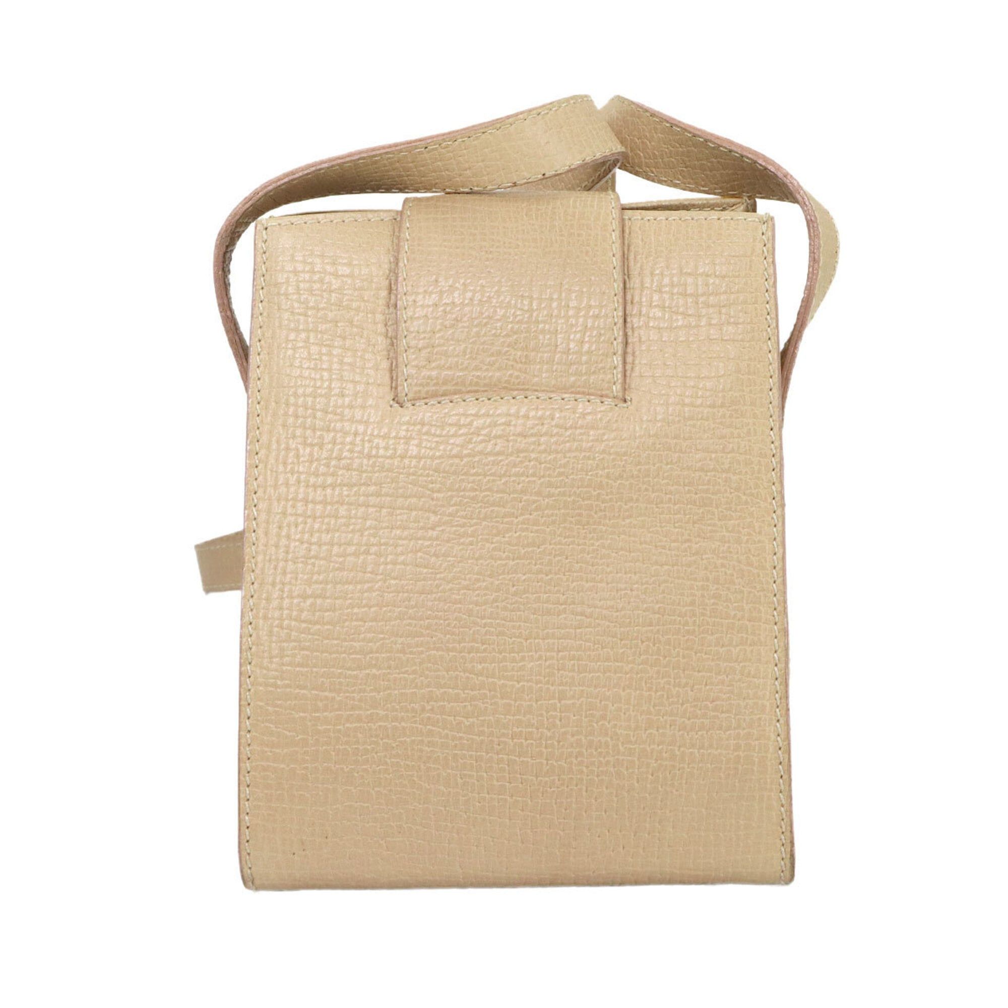 Loewe Loewe Shoulder Handbag, Leather, Beige, Gold Hardware Size ONE SIZE - 3 Thumbnail