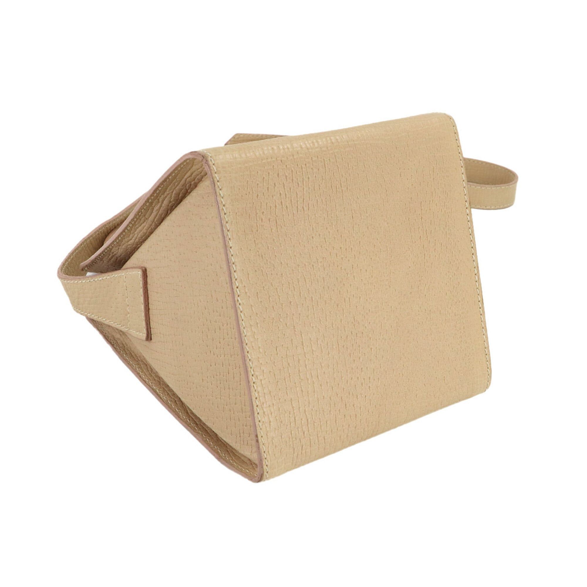Loewe Loewe Shoulder Handbag, Leather, Beige, Gold Hardware Size ONE SIZE - 5 Thumbnail