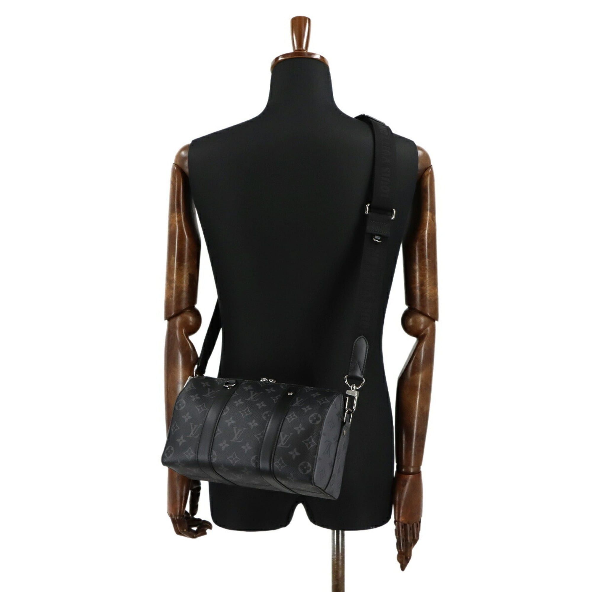 Louis Vuitton Louis Vuitton Monogram Eclipse Reverse City Keepall Shoulder Handbag M45936 RFID Size ONE SIZE - 9 Thumbnail