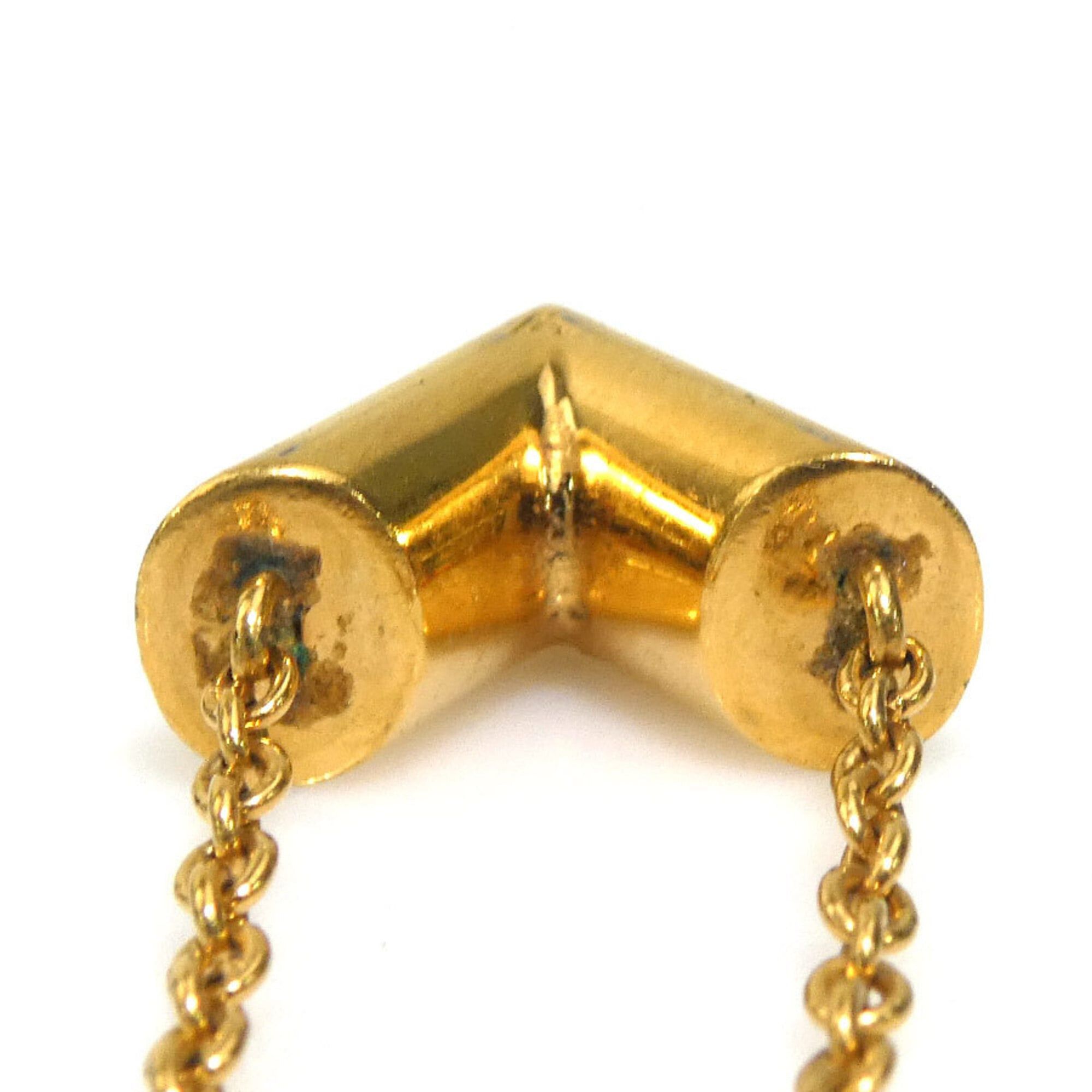 Louis Vuitton Louis Vuitton Essential V Metal Necklace, Gold, Women's, M61083 56688a Size ONE SIZE - 5 Thumbnail