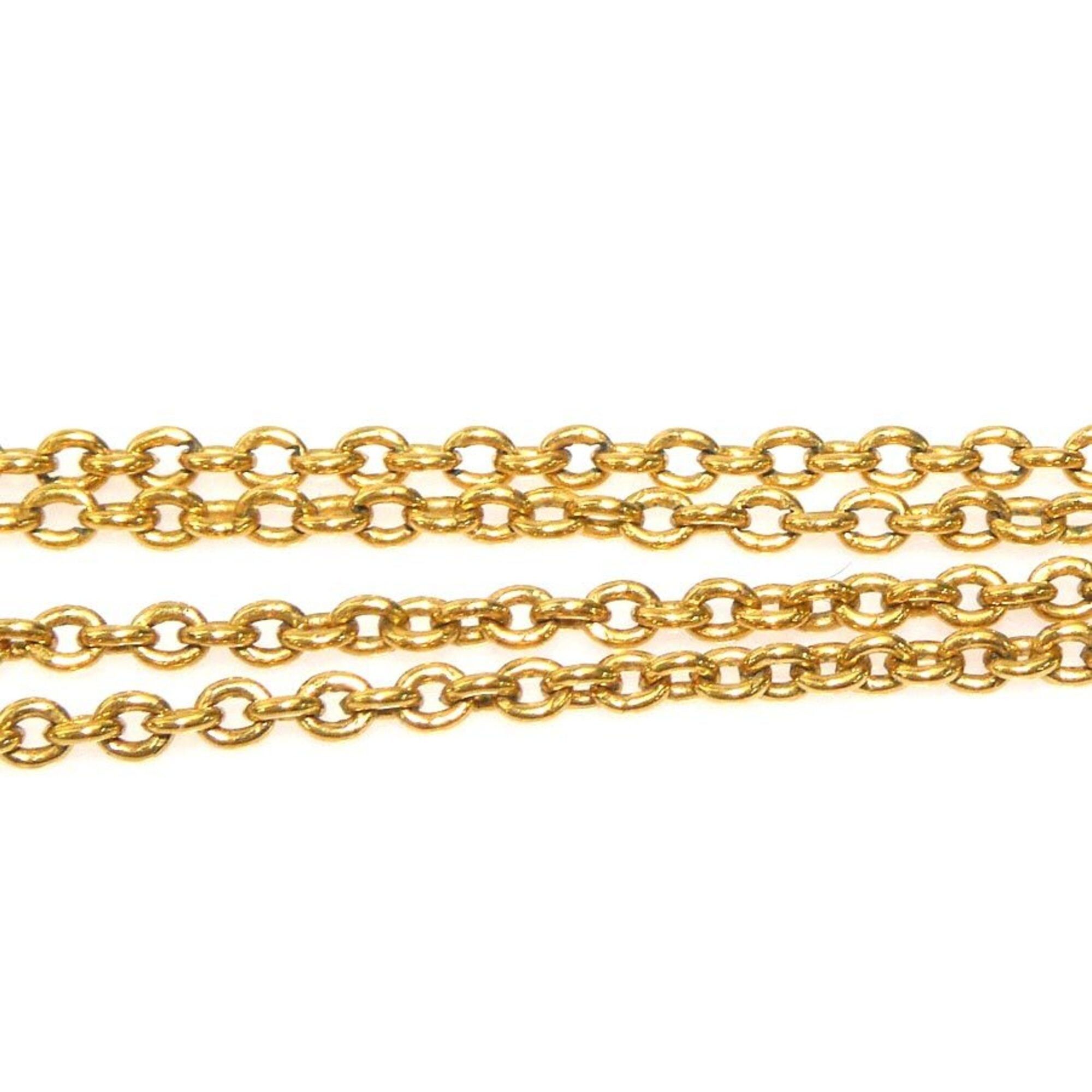 Louis Vuitton Louis Vuitton Essential V Metal Necklace, Gold, Women's, M61083 56688a Size ONE SIZE - 6 Thumbnail