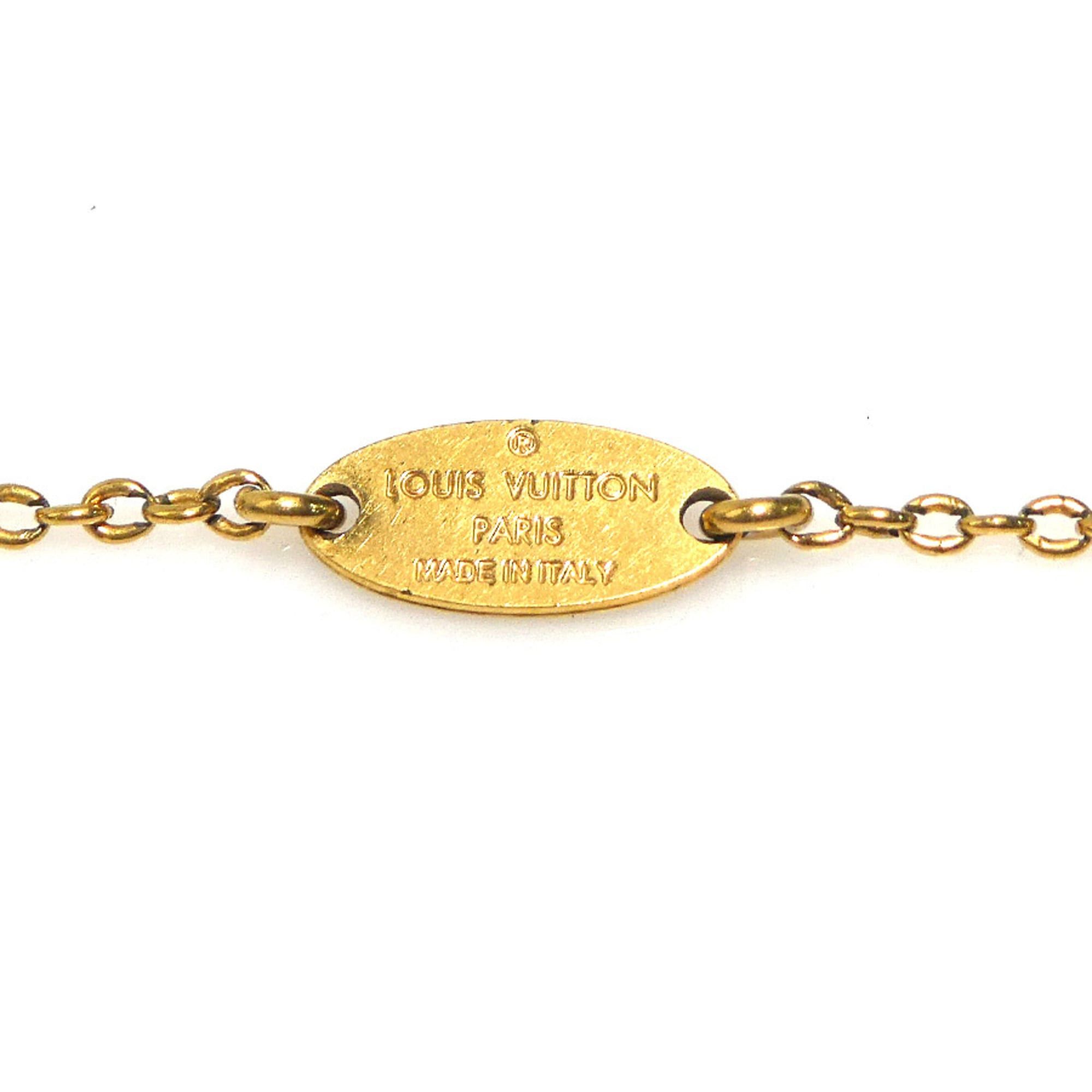 Louis Vuitton Louis Vuitton Essential V Metal Necklace, Gold, Women's, M61083 56688a Size ONE SIZE - 9 Thumbnail