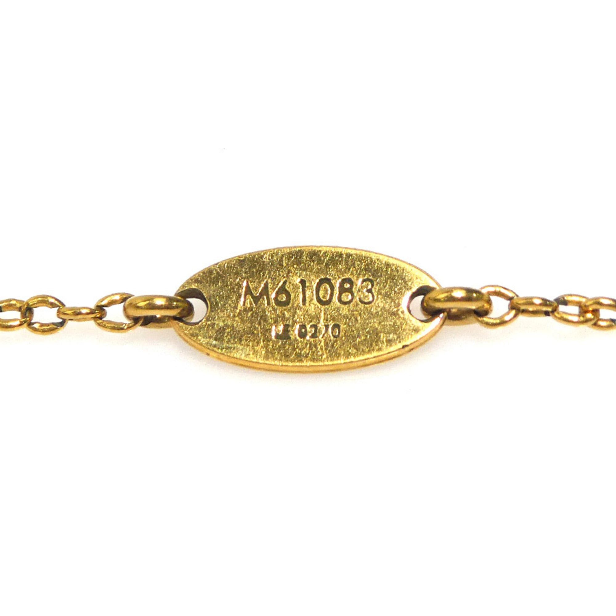 Louis Vuitton Louis Vuitton Essential V Metal Necklace, Gold, Women's, M61083 56688a Size ONE SIZE - 10 Thumbnail