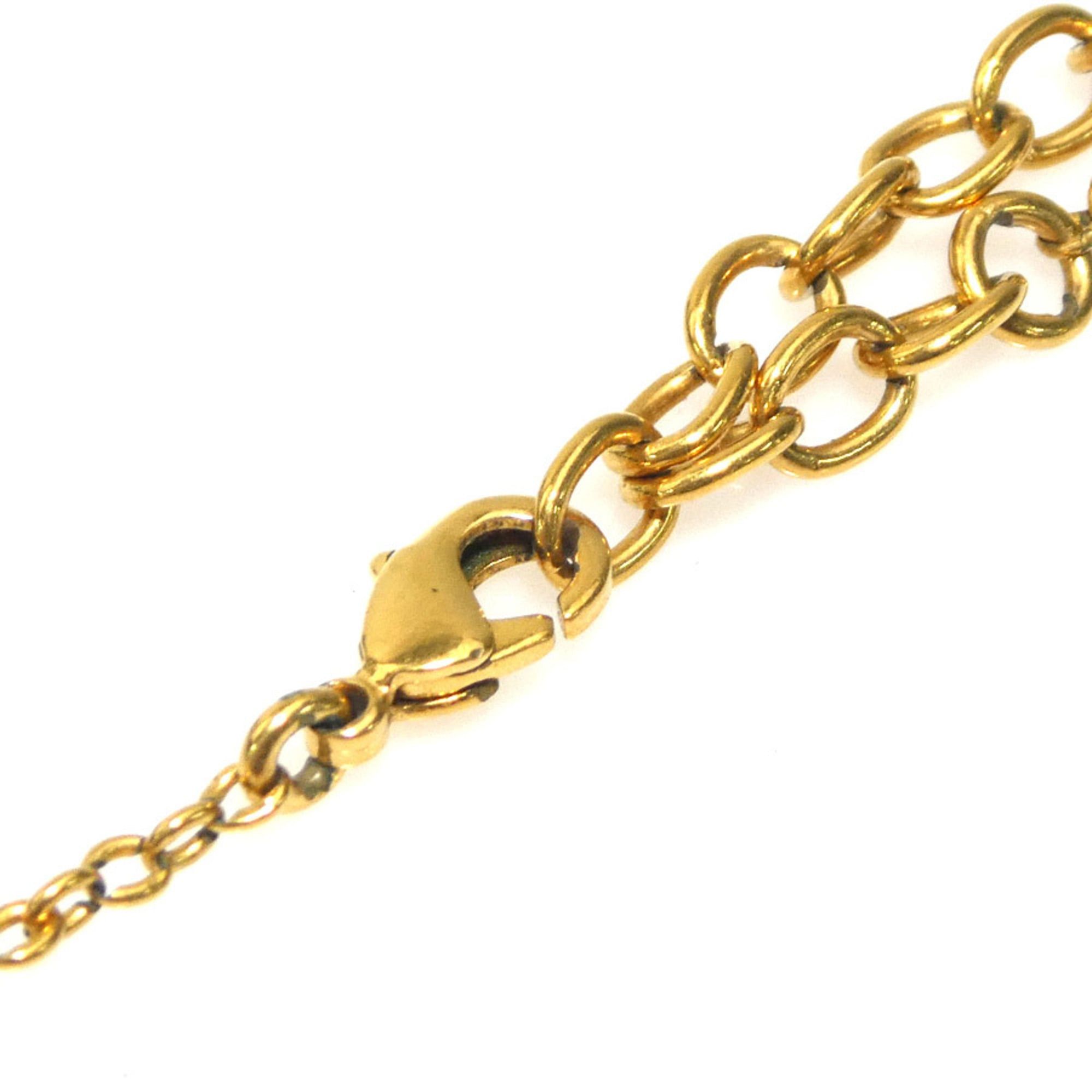 Louis Vuitton Louis Vuitton Essential V Metal Necklace, Gold, Women's, M61083 56688a Size ONE SIZE - 8 Thumbnail