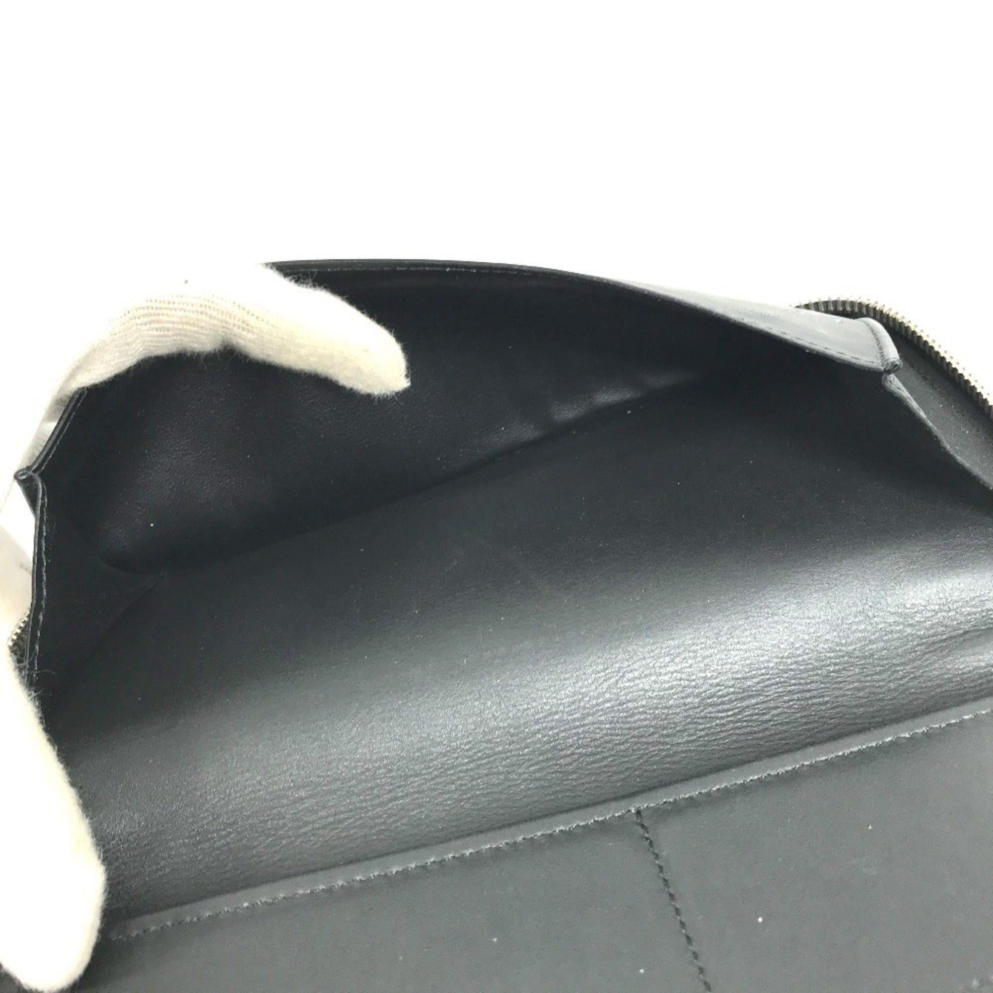 Louis Vuitton LOUIS VUITTON M68228 LV Logo Vertical Zippy Wallet Long Round Zipper Taurillon Leather Men's Women's Noir Black Size ONE SIZE - 14 Thumbnail