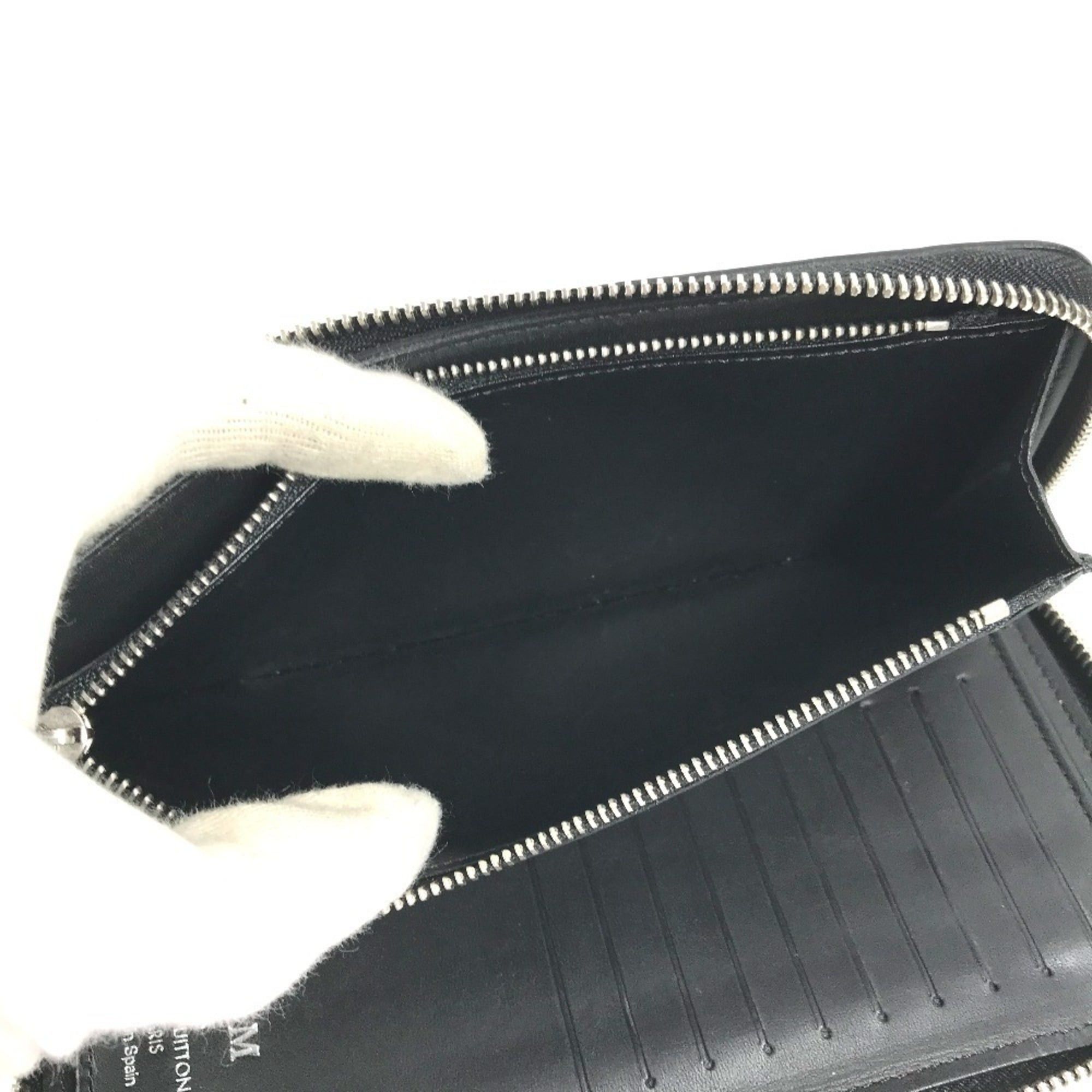 Louis Vuitton LOUIS VUITTON M68228 LV Logo Vertical Zippy Wallet Long Round Zipper Taurillon Leather Men's Women's Noir Black Size ONE SIZE - 12 Thumbnail