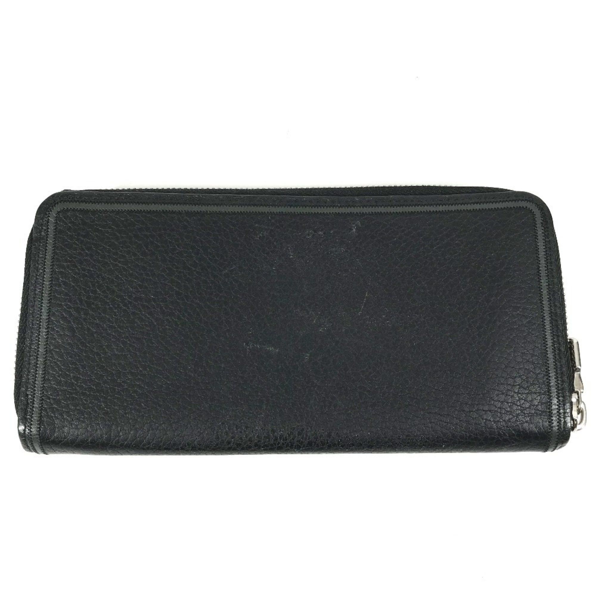 Louis Vuitton LOUIS VUITTON M68228 LV Logo Vertical Zippy Wallet Long Round Zipper Taurillon Leather Men's Women's Noir Black Size ONE SIZE - 2 Thumbnail