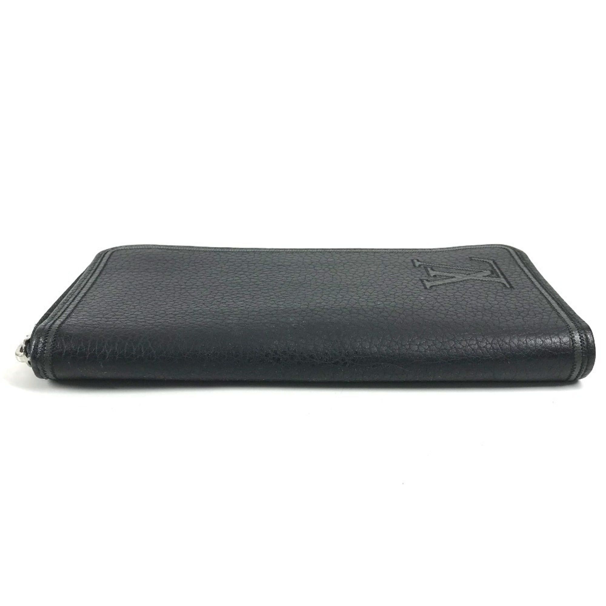 Louis Vuitton LOUIS VUITTON M68228 LV Logo Vertical Zippy Wallet Long Round Zipper Taurillon Leather Men's Women's Noir Black Size ONE SIZE - 5 Thumbnail
