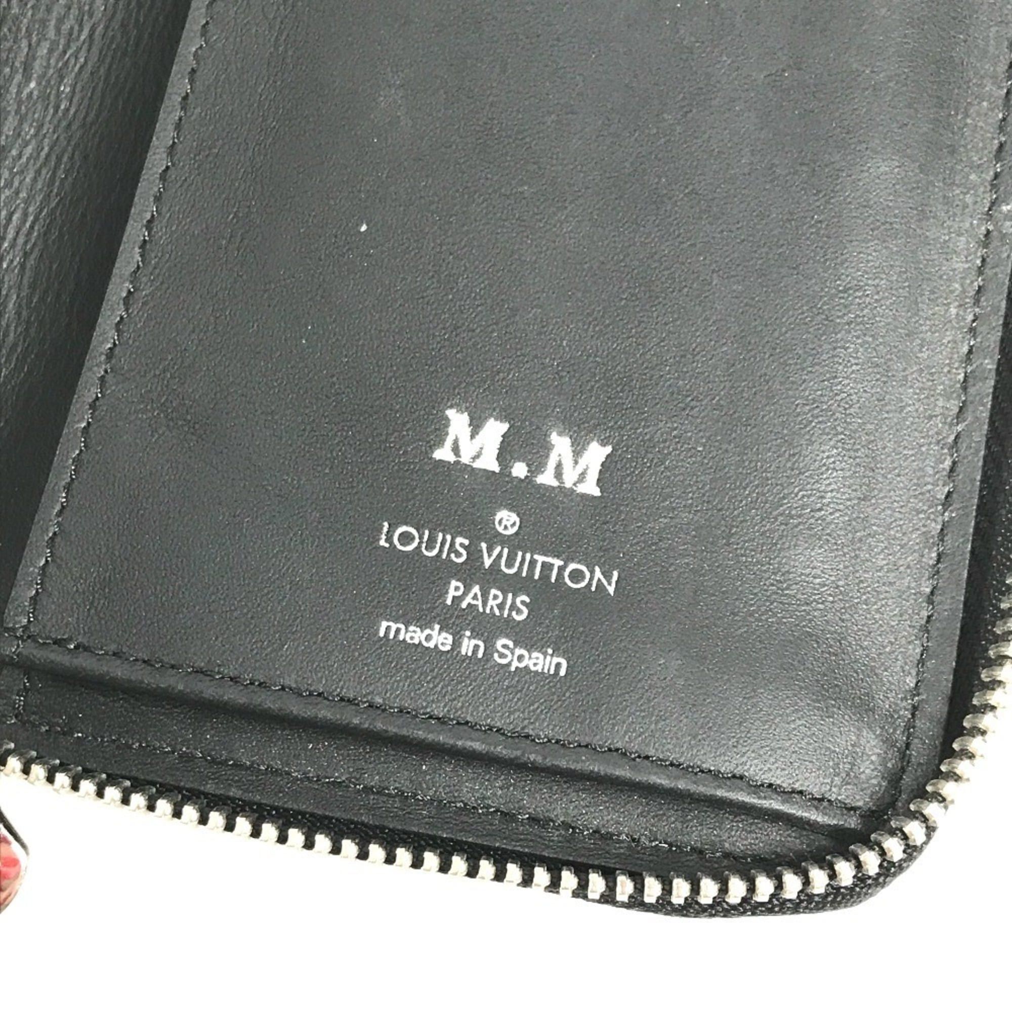 Louis Vuitton LOUIS VUITTON M68228 LV Logo Vertical Zippy Wallet Long Round Zipper Taurillon Leather Men's Women's Noir Black Size ONE SIZE - 11 Thumbnail
