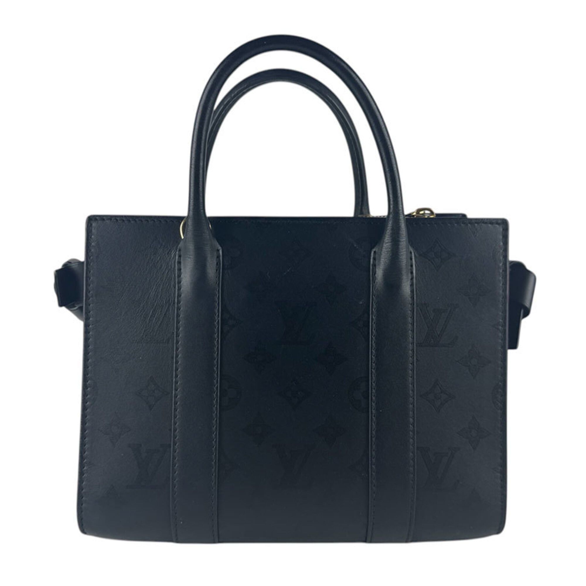 Louis Vuitton Louis Vuitton Handbag Shoulder Bag Very Open Tote Leather Black Gold Women's M53648 z9289 Size ONE SIZE - 3 Thumbnail