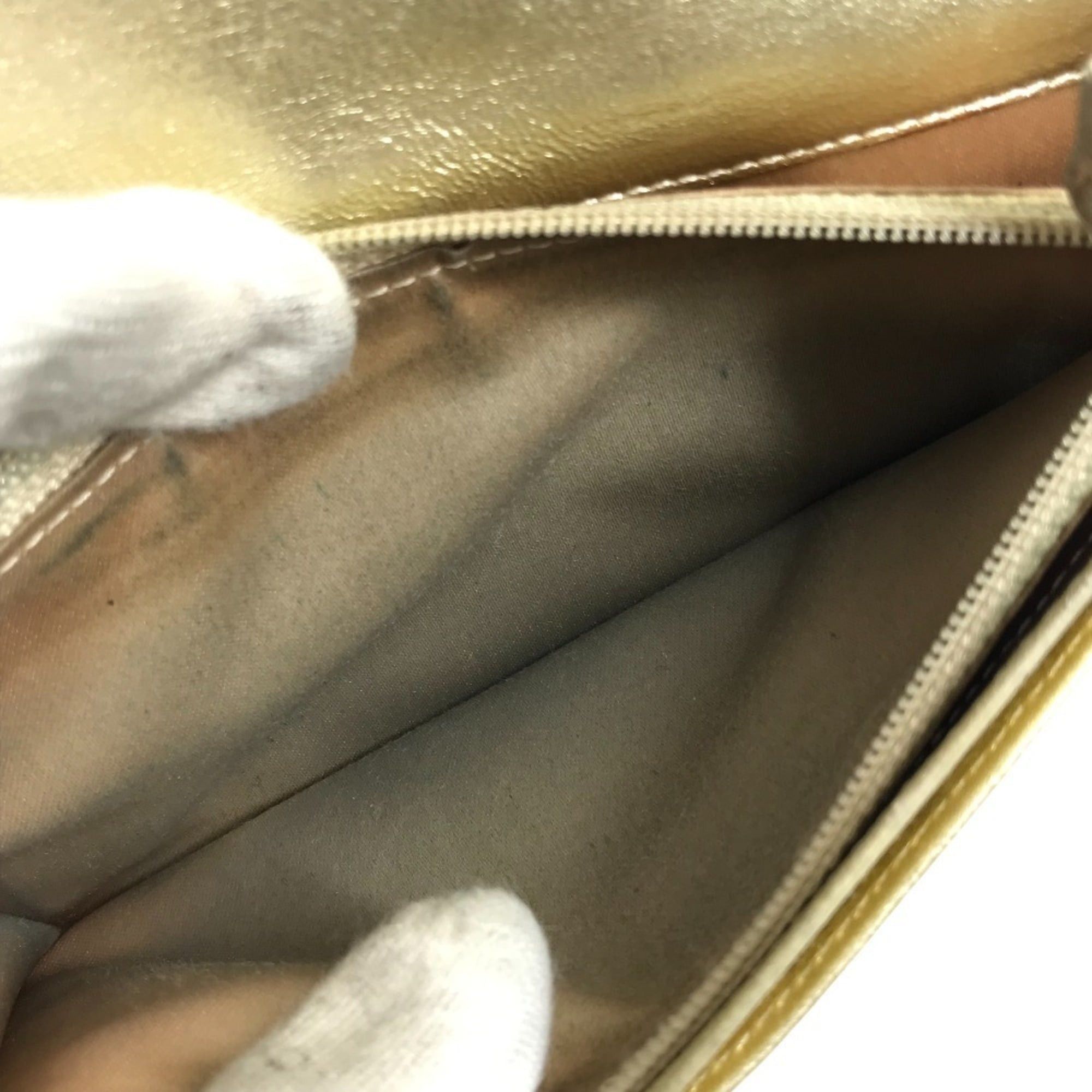 Chanel CHANEL A37151 CC Coco Mark Logo Icon Bi-fold Long Wallet Leather Men's Women's Gold Size ONE SIZE - 13 Thumbnail