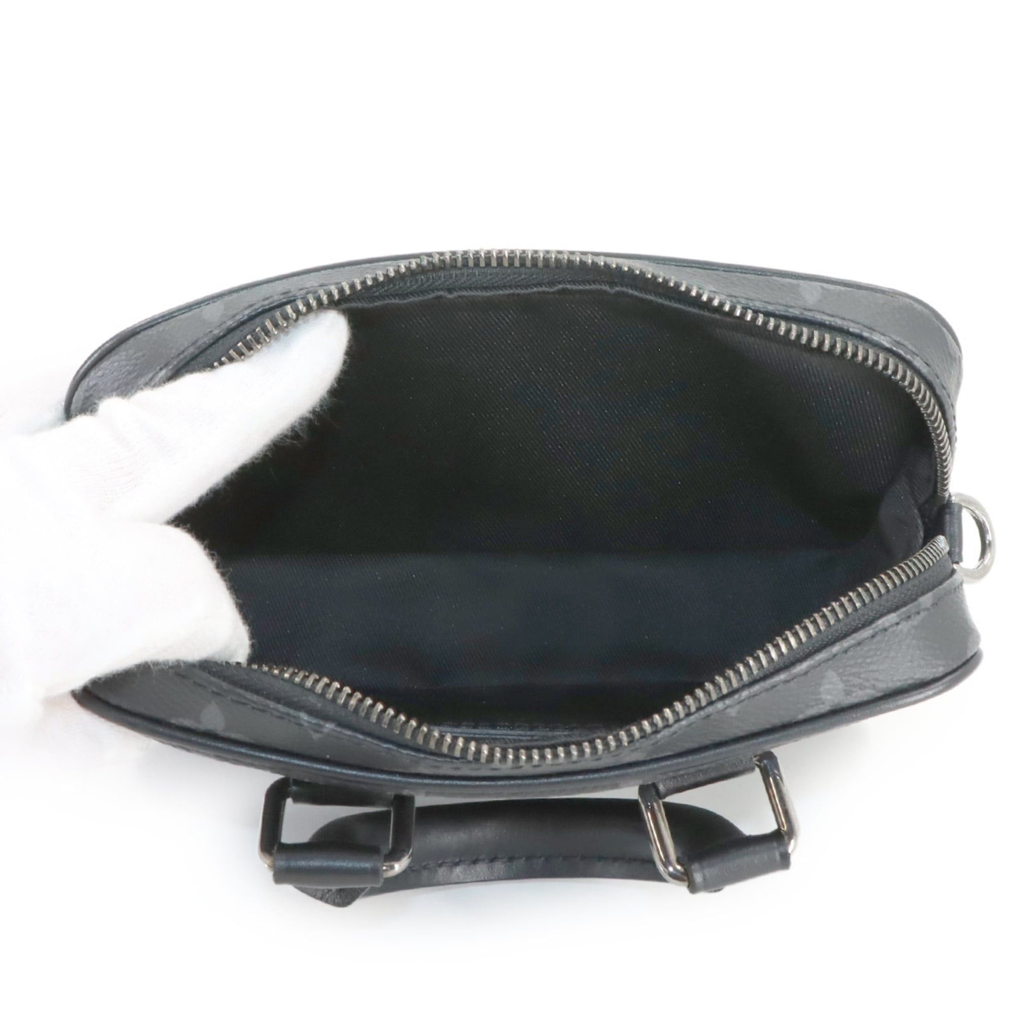 Louis Vuitton Louis Vuitton Monogram Eclipse Nano PDV 2-way Hand Shoulder Handbag Black Gray M82770 Porte Documents Voyage Size ONE SIZE - 6 Thumbnail