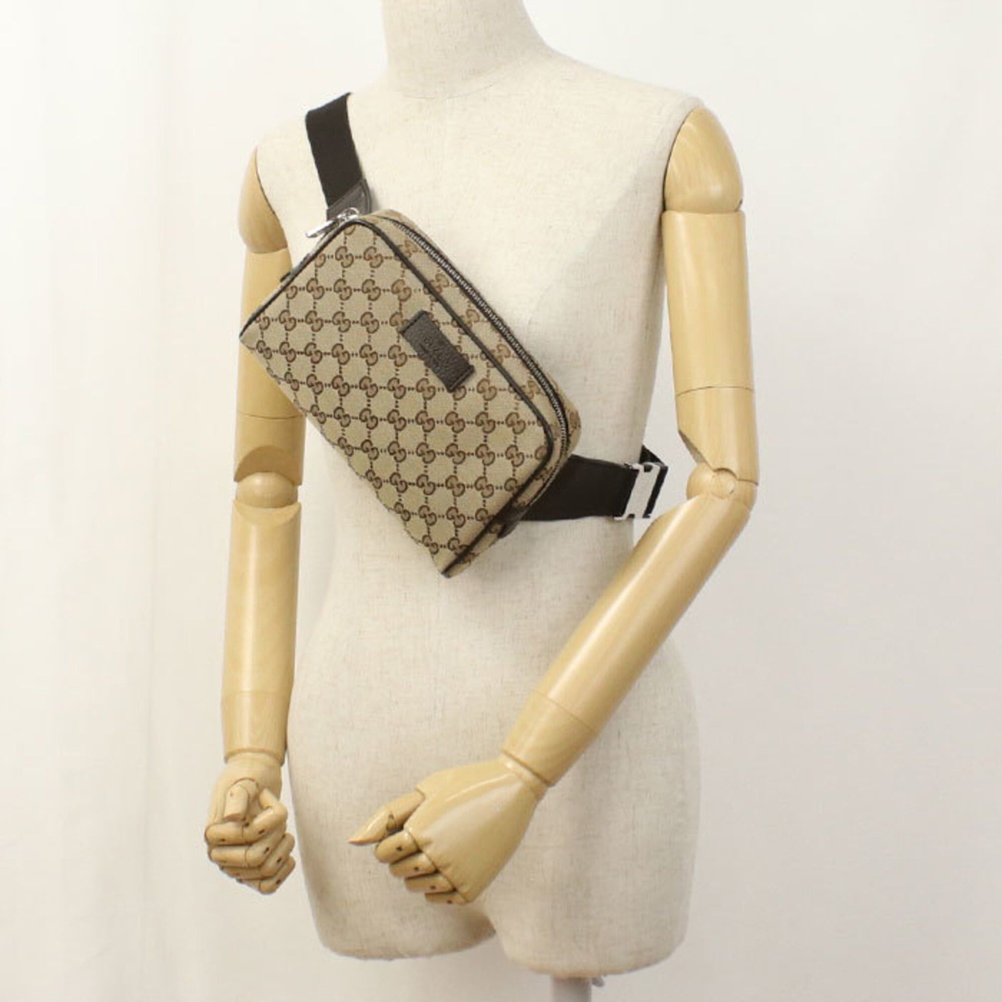 Gucci GUCCI body bag 449174 KY9KN GG canvas women's brown Size ONE SIZE - 8 Thumbnail