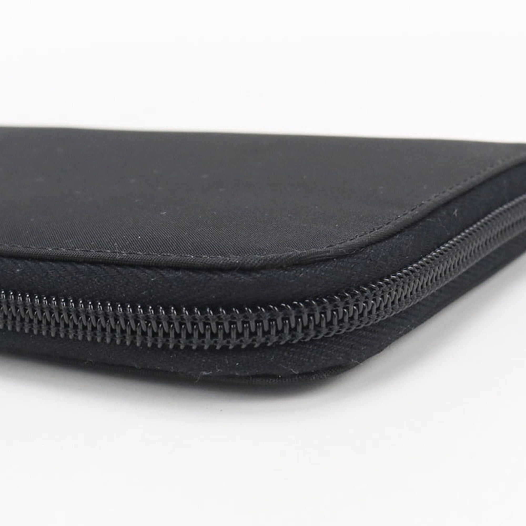 Prada Prada Long Wallet, Round Zipper, 1ML506, Zip-Around Triangle, Women's, Black Size ONE SIZE - 8 Thumbnail