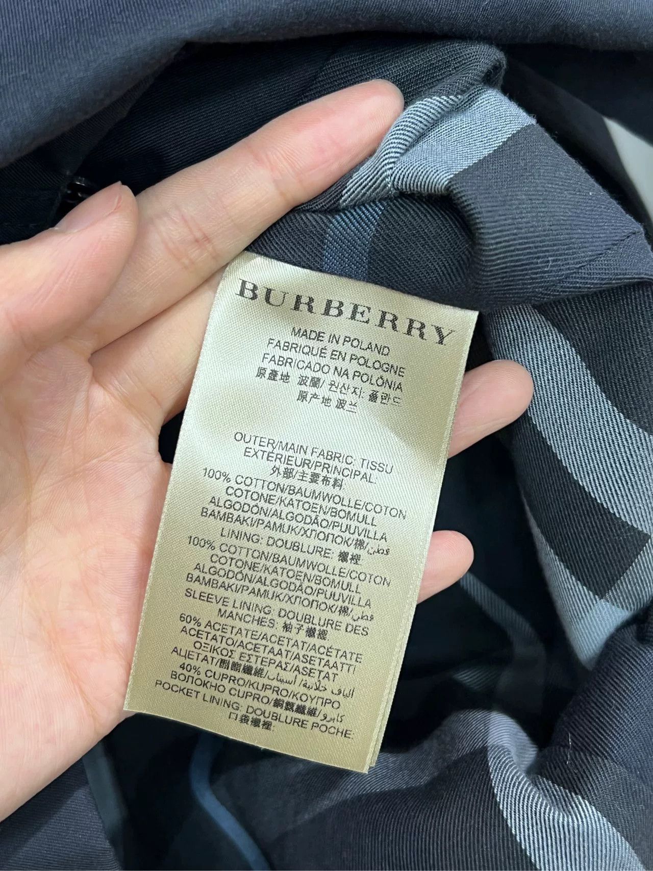 Burberry Burberry Blue Trench Coat Check Lining Size XXS / US 00 / IT 34 - 3 Thumbnail