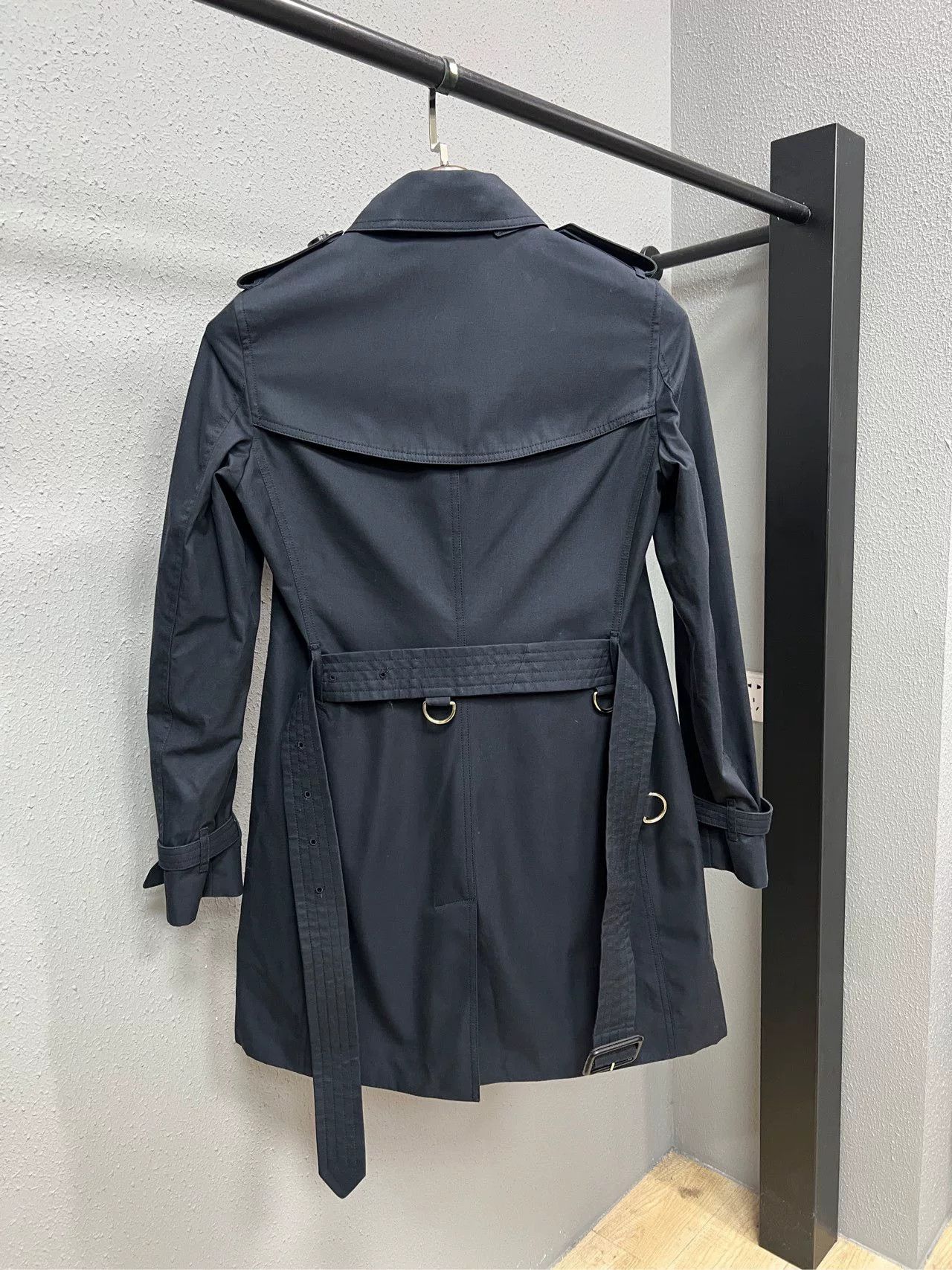 Burberry Burberry Blue Trench Coat Check Lining Size XXS / US 00 / IT 34 - 2 Thumbnail