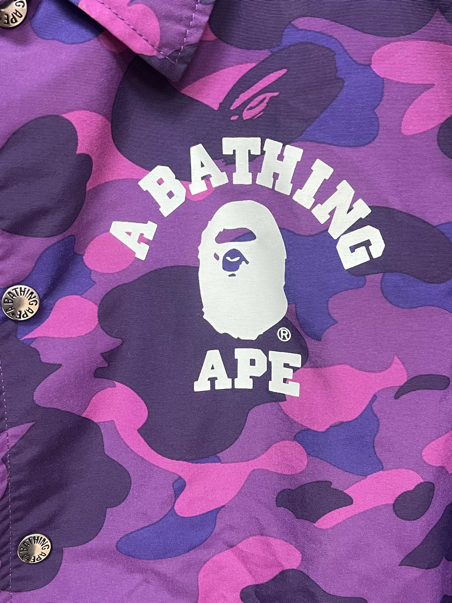 Bape Bape Purple Camo Coach Jacket Size US M / EU 48-50 / 2 - 3 Thumbnail