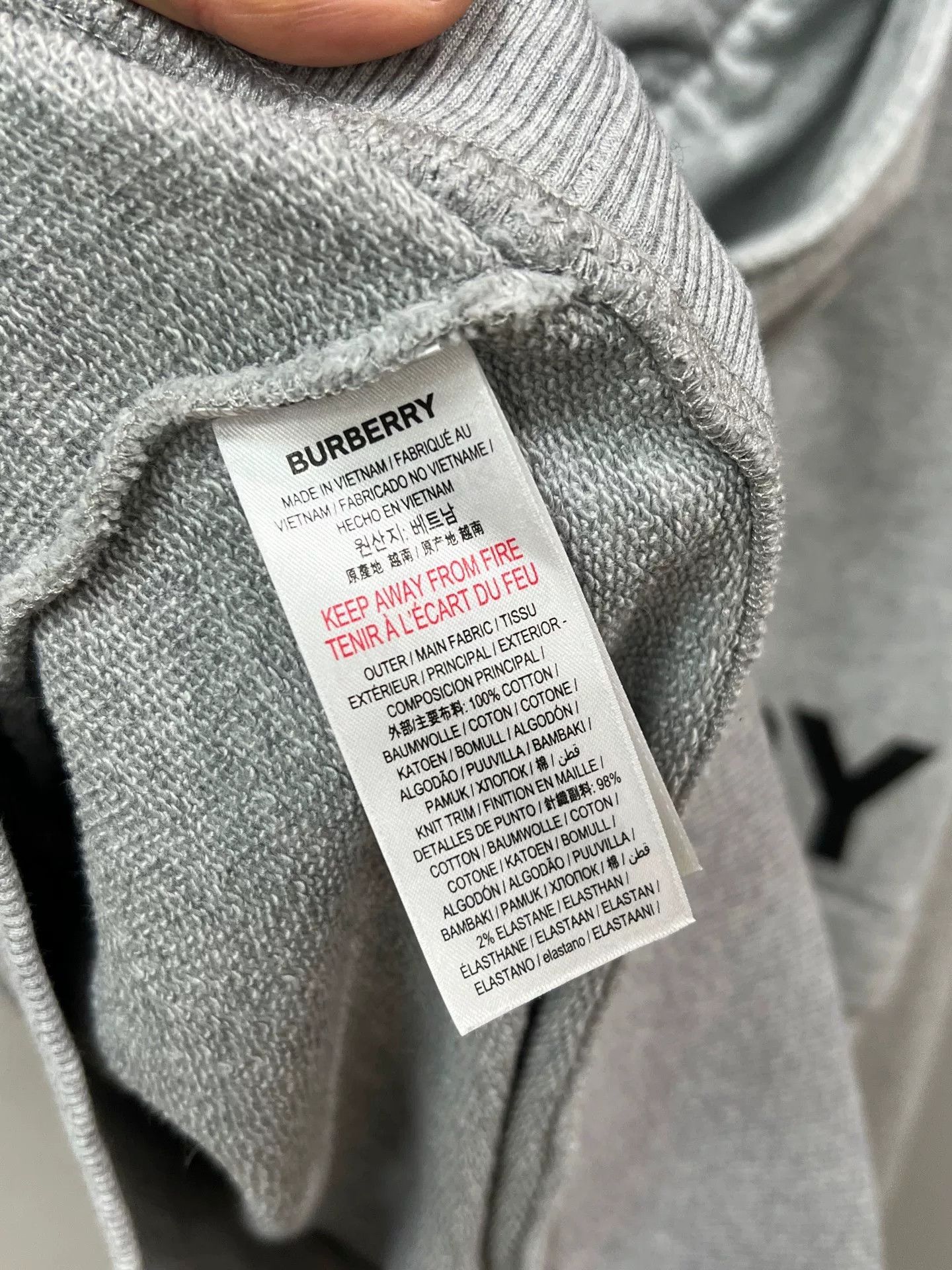Burberry Burberry Pocket Hoodie Size US S / EU 44-46 / 1 - 3 Thumbnail