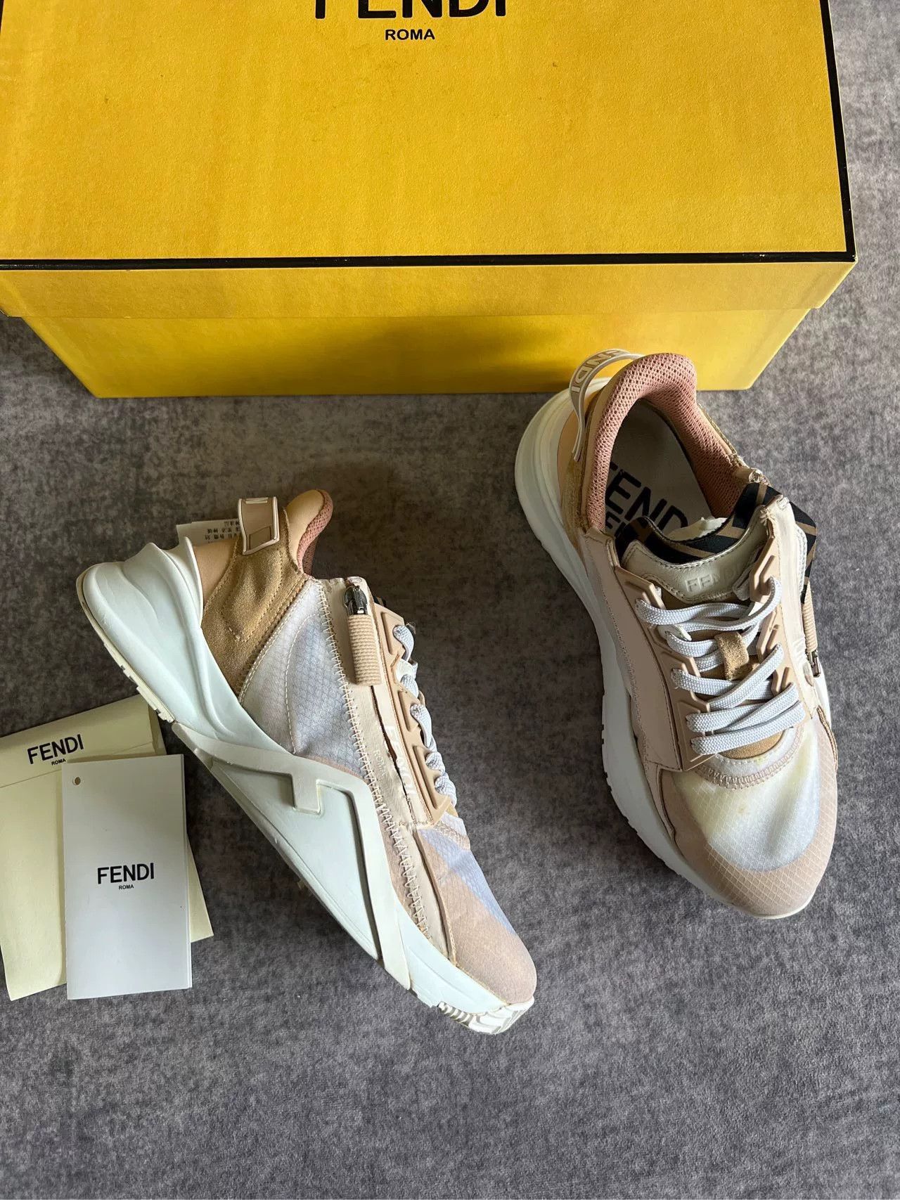 Fendi Fendi Pink Sneakers Size US 5 / IT 35 - 2 Thumbnail