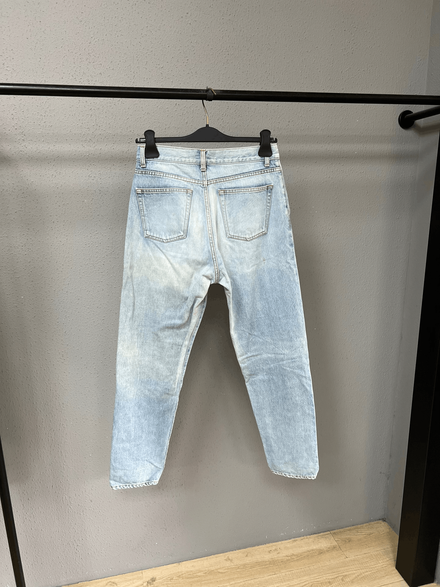 Saint Laurent Paris SLP Washed Denim Jeans Size 27" / US 4 / IT 40 - 2 Thumbnail
