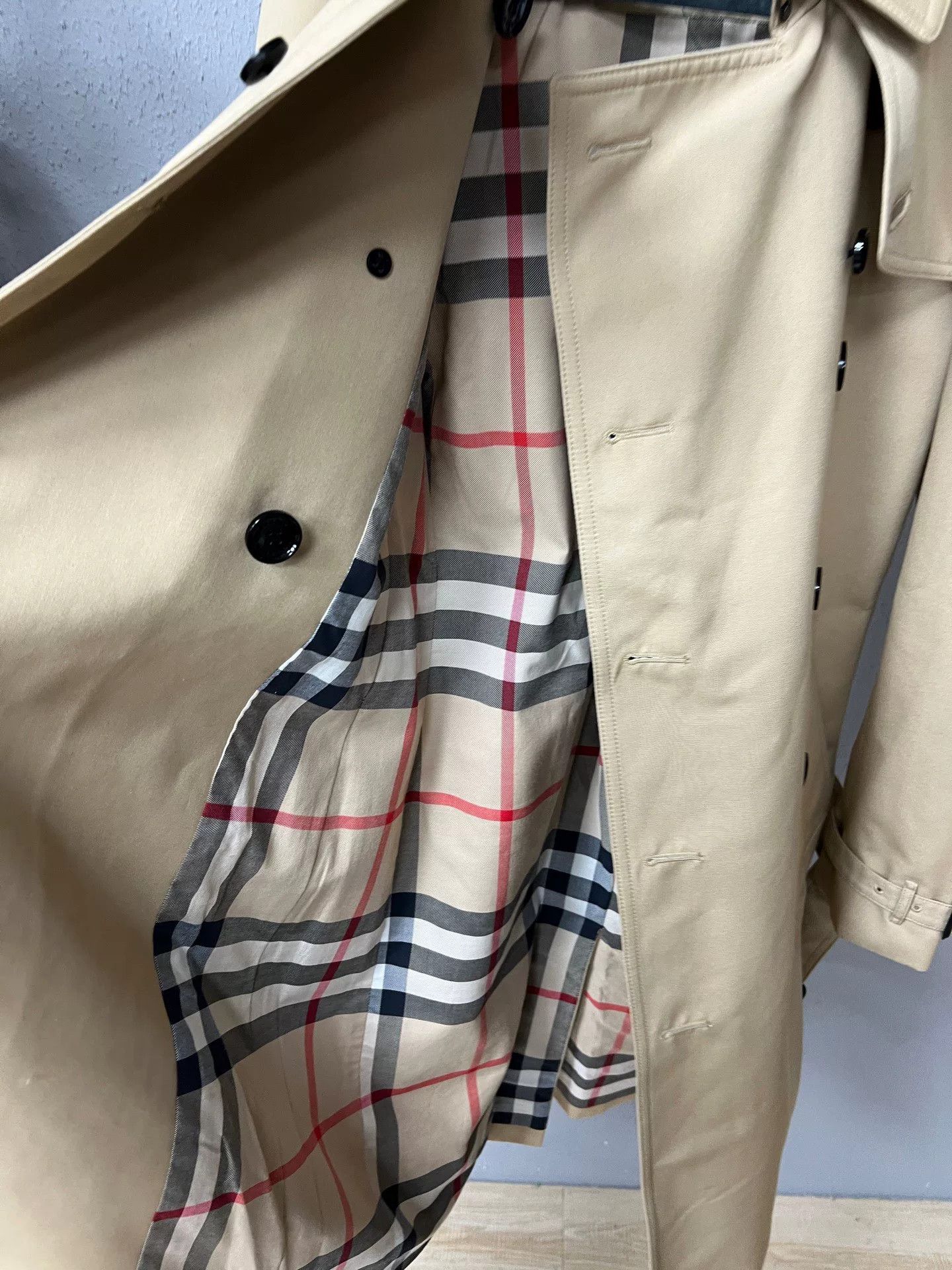 Burberry Burberry Check Trench Coat Size XXS / US 00 / IT 34 - 3 Thumbnail