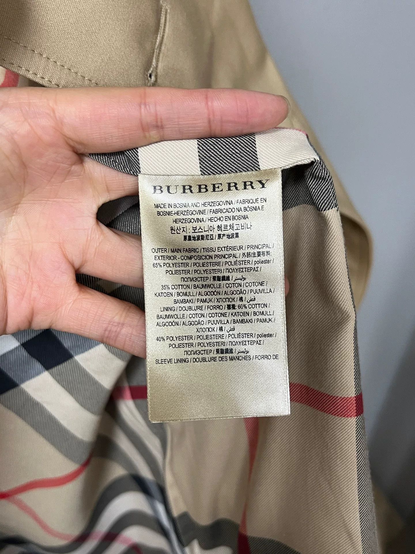 Burberry Burberry Check Trench Coat Size XXS / US 00 / IT 34 - 4 Thumbnail